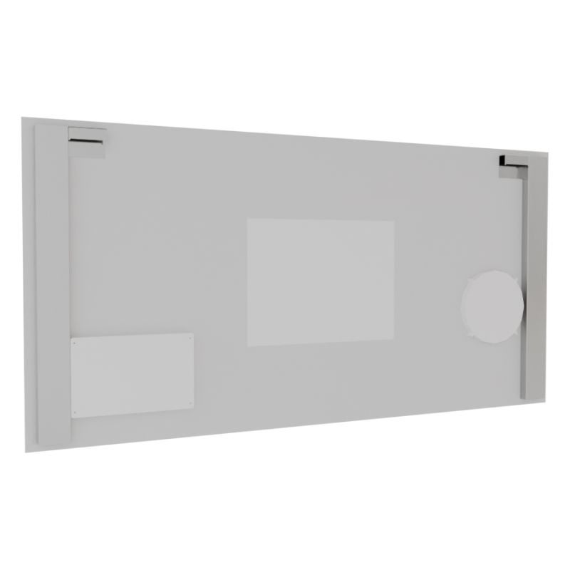 Miroir LED avec antibuée, loupe et horloge DUETTO - 140 x 70 cm - 4