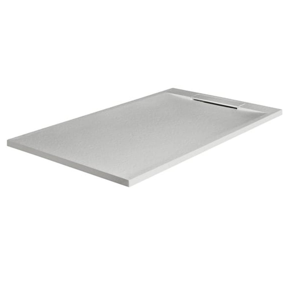 Base de duche de resina antiderrapante com válvula oculta | Cor Cinza Pérola | 120x70cm - 2
