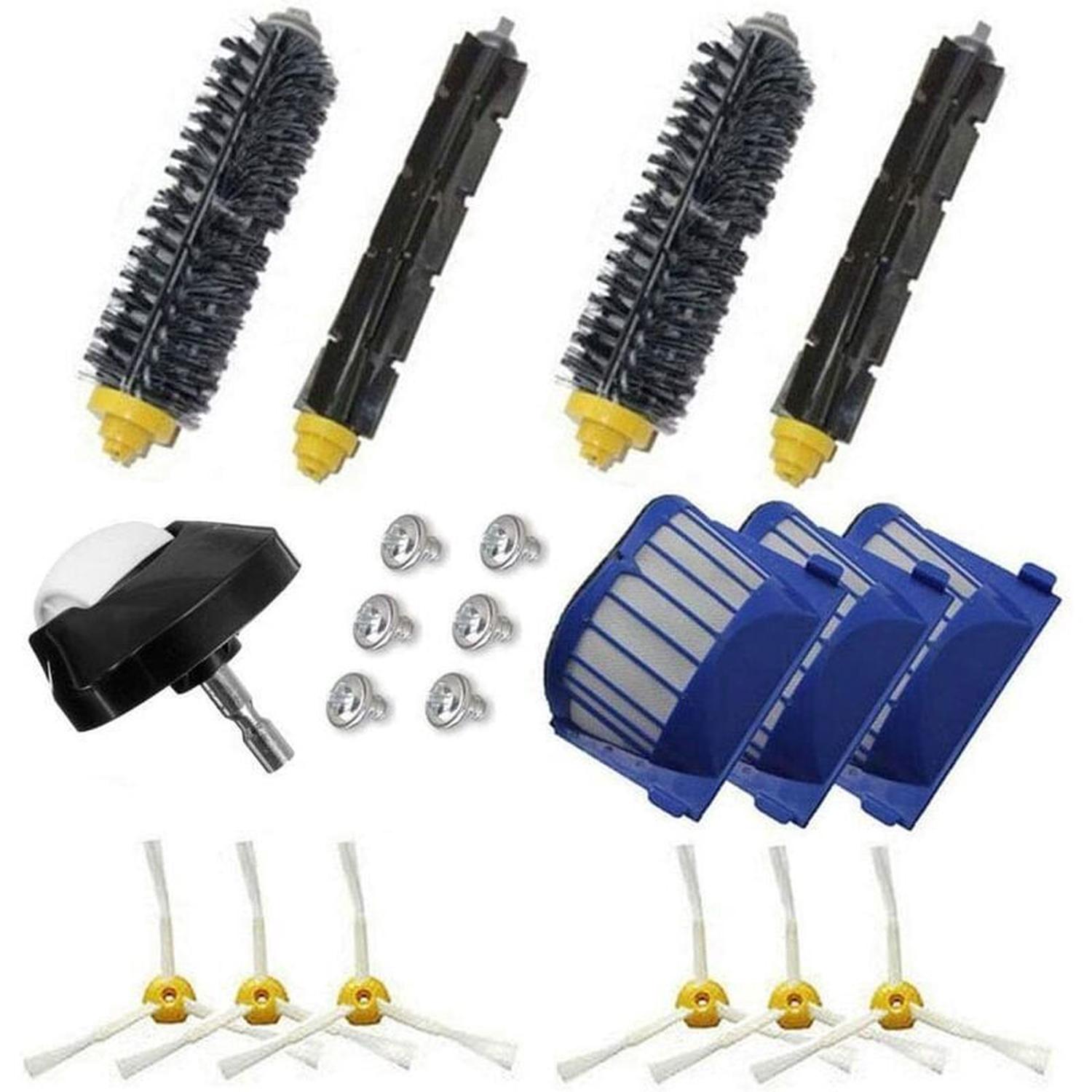 Kit Pièces De Rechange Pour IRobot Roomba Série 600 - Brosse Et Filtre Neufs Sous Blister