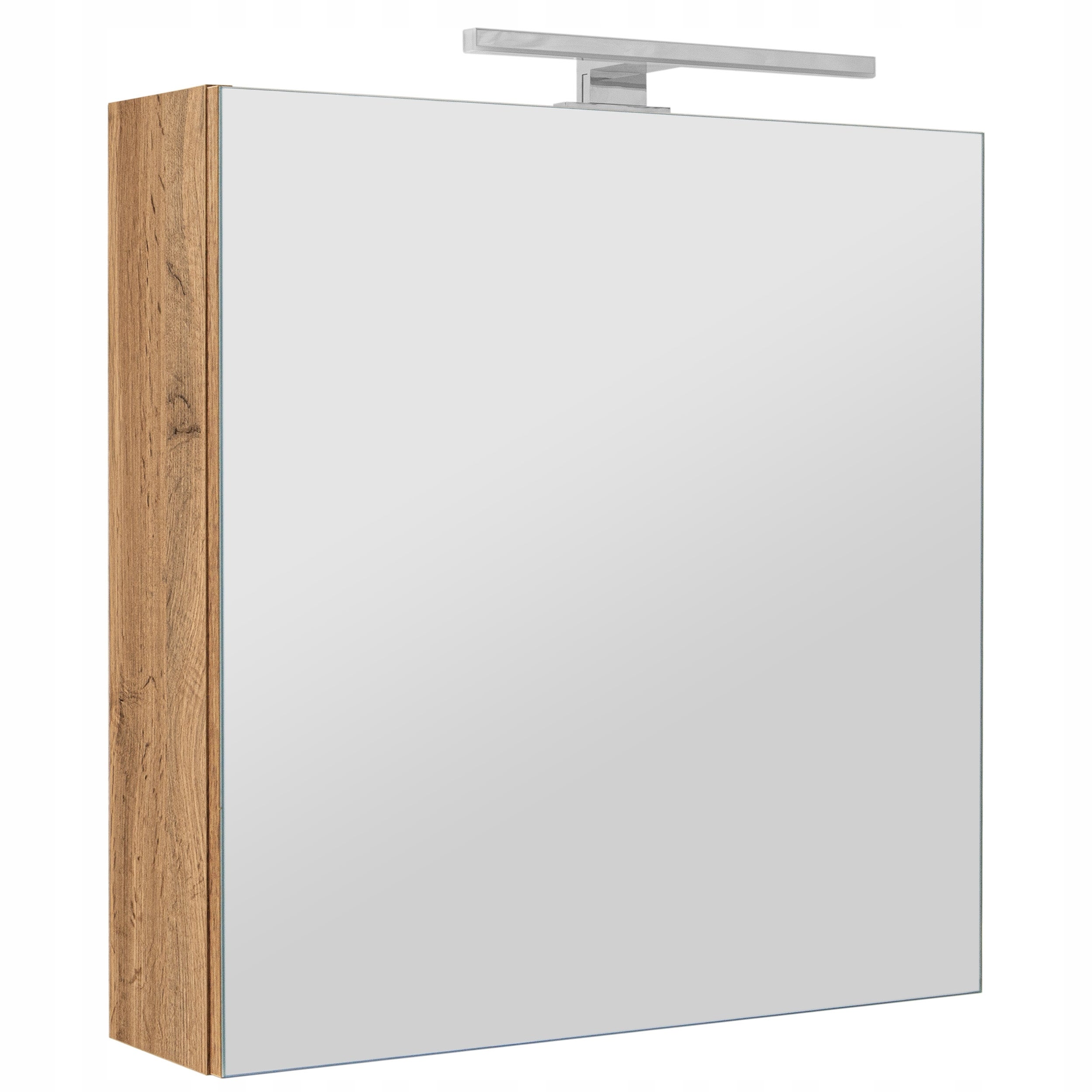 Szafka łazienkowa z lustrem oświetleniem lampką led lustrzana wisząca 60 cm