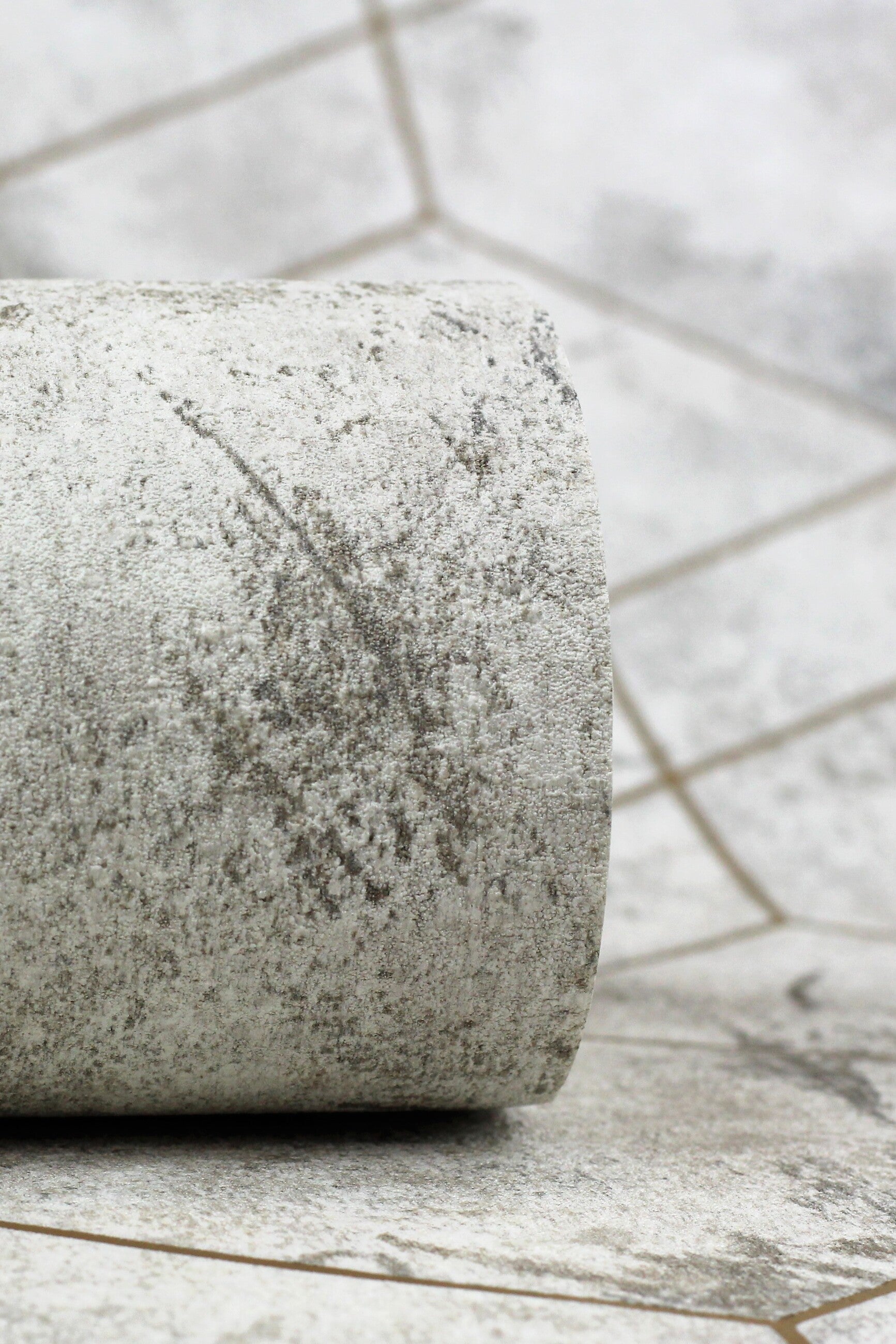 Carta da parati Rasch 649703 - Carta da parati in tessuto non tessuto con effetto cemento in beige-grigio chiaro - 4