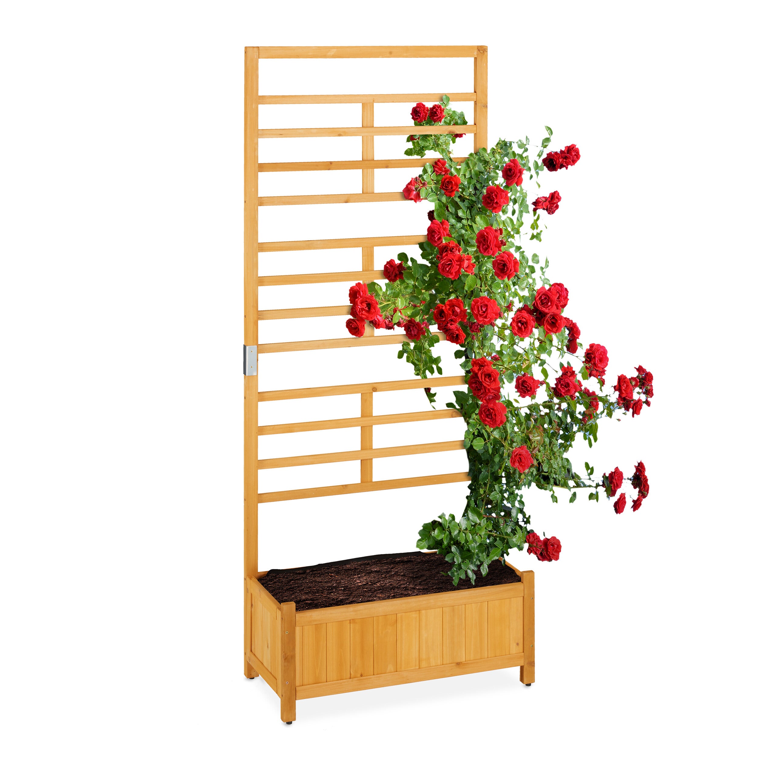 Treillis Extensible En Osier Naturel - Max 80x120 Cm - Pour Plantes Grimpantes, Décoration Jardin