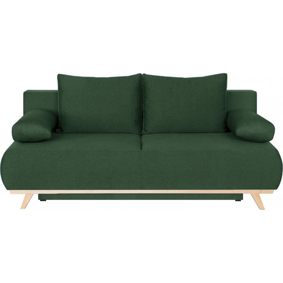 Canapé Convertible 3 Places Marron - Occasion En Bon état - Longueur 173 Cm, Hauteur 83 Cm