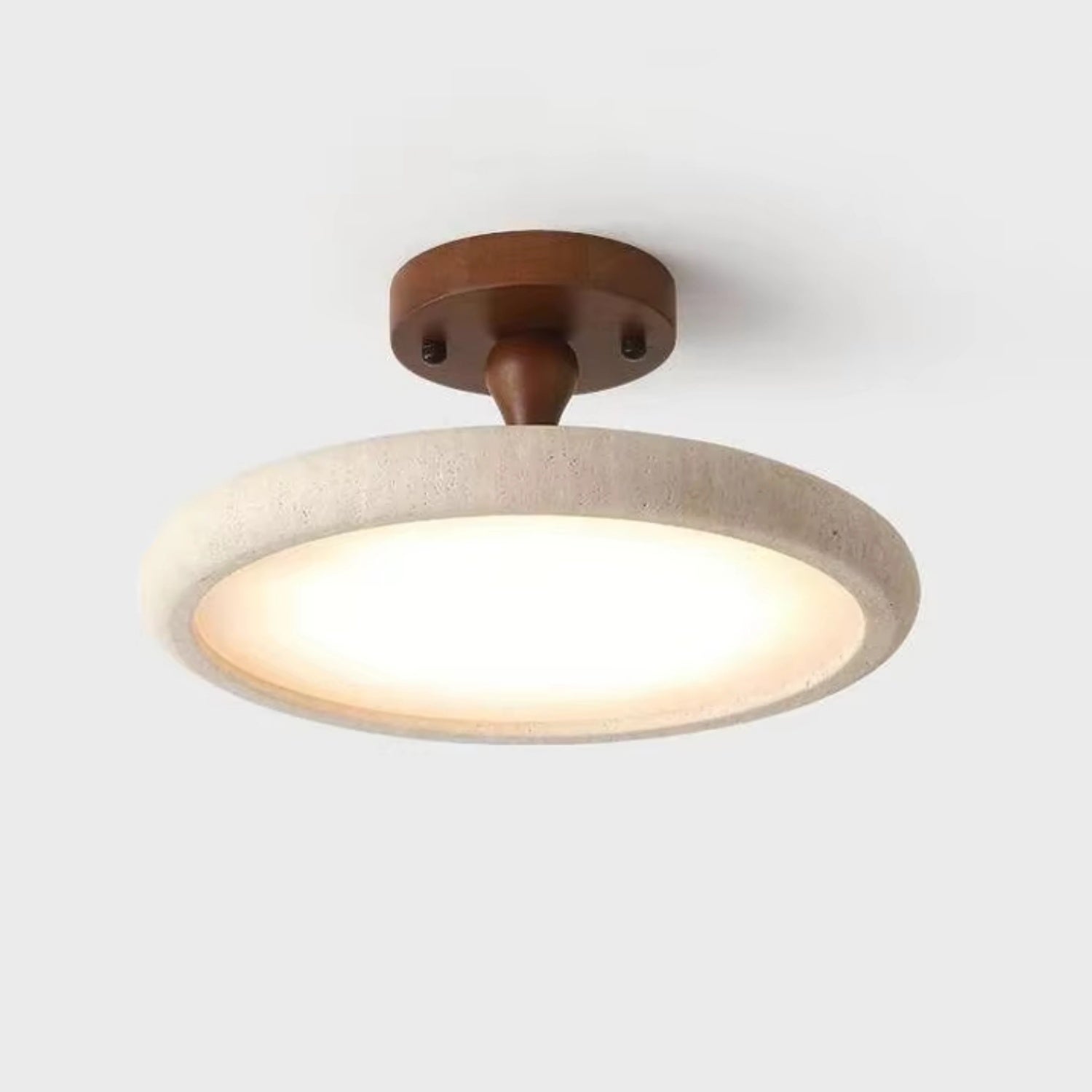 Zaewry lámpara de techo de piedra de cueva amarilla para sala de estar, lámpara de techo de 30 cm para dormitorio, lámpara colgante led tricolor.