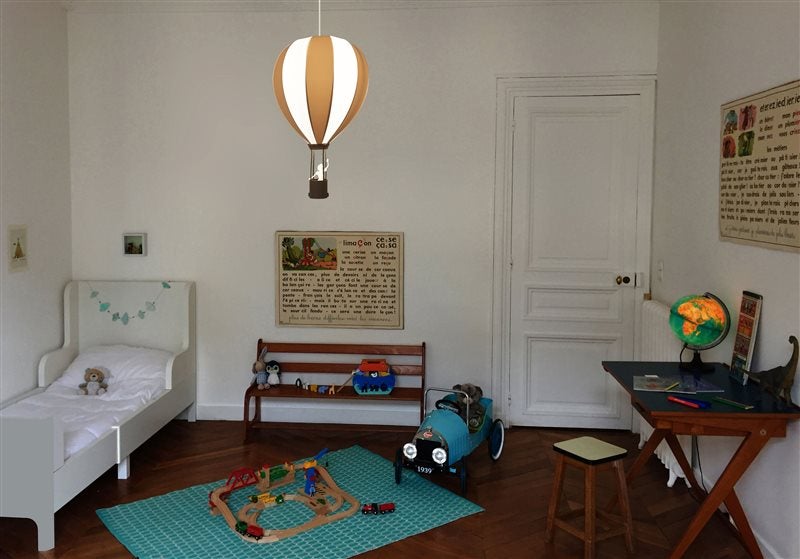 Lampe suspension enfant MONTGOLFIERE - R&M Coudert - grise - 4