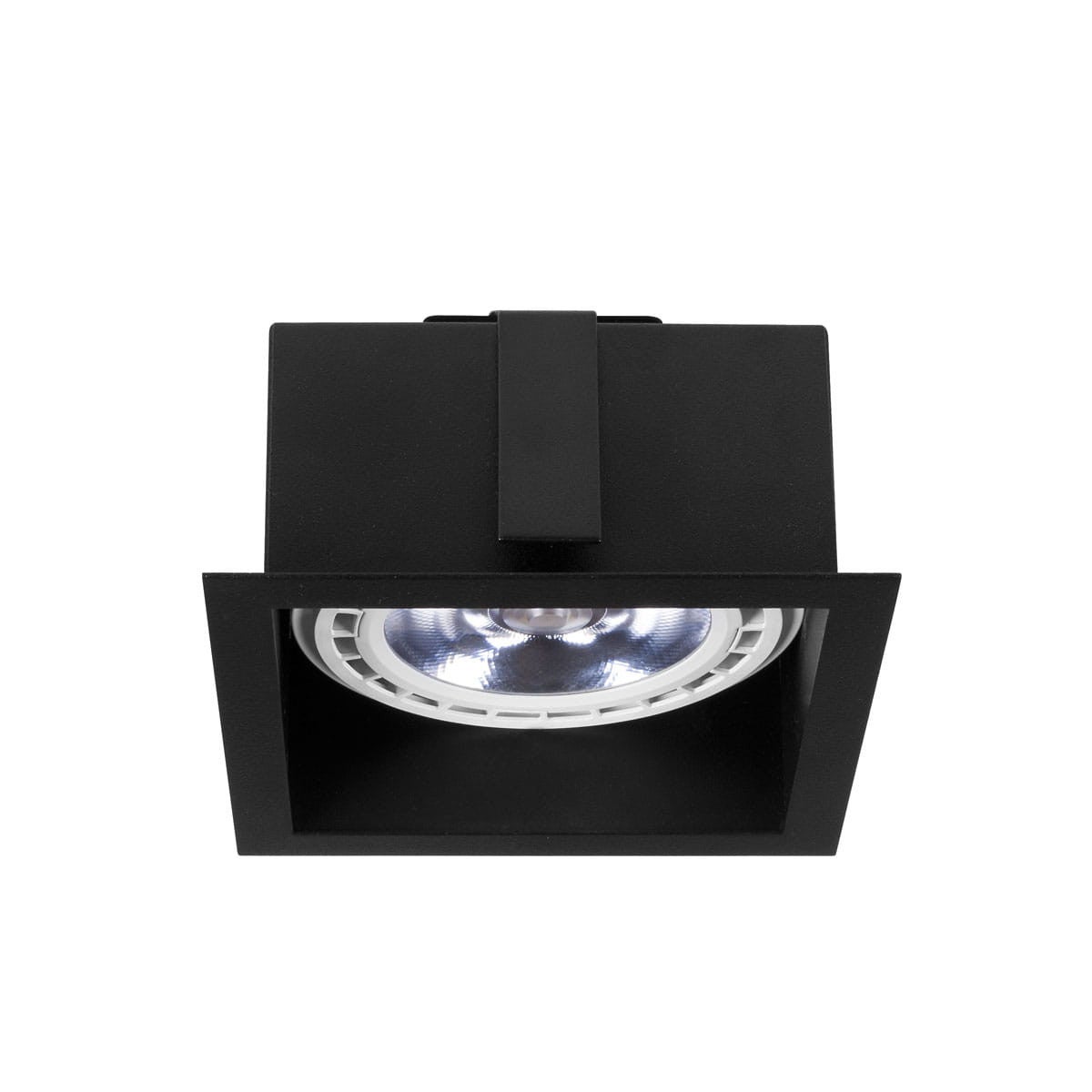 Oprawa sufitowa wpuszczana podtynkowa Downlight czarna 1xES111x75W kwadratowa ruchoma IP20 wym: 13,5 x 13,5 cm metal Nowodvorski Lighting