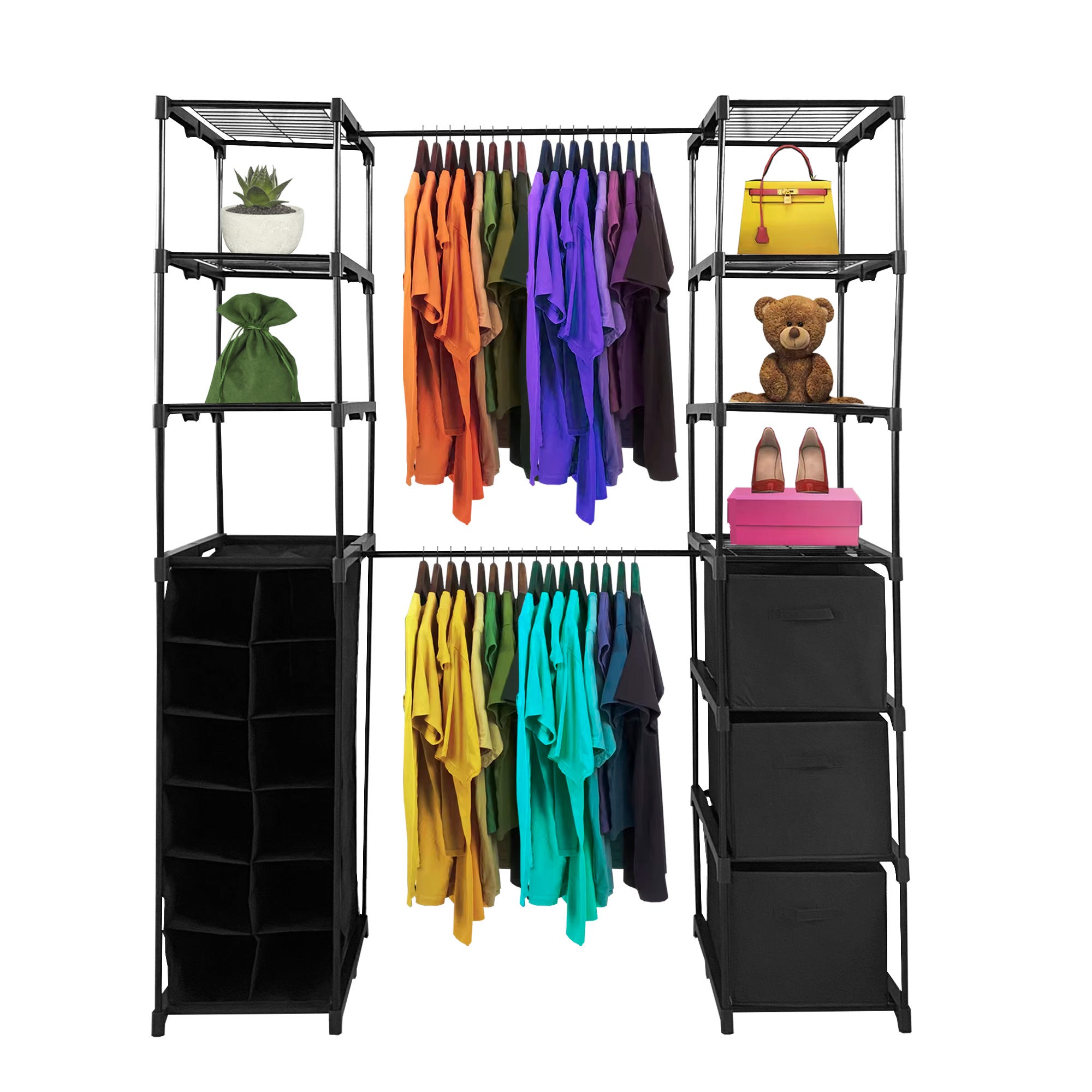 Armario Perchero Colgador Nyana Home Organizador de Ropa 12