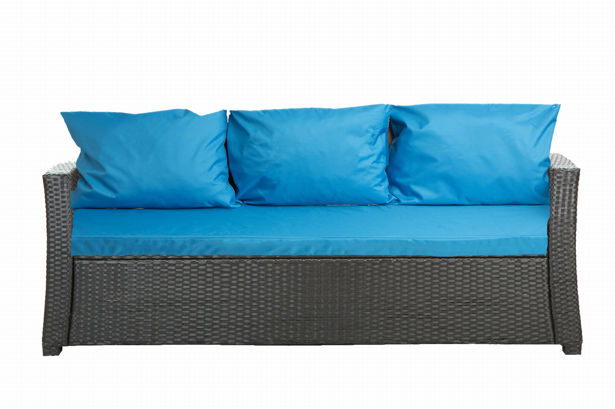 Juego De Cojines Para Muebles De Ratán – 100x50x38 Cm, Azul Marino, Tela Impermeable