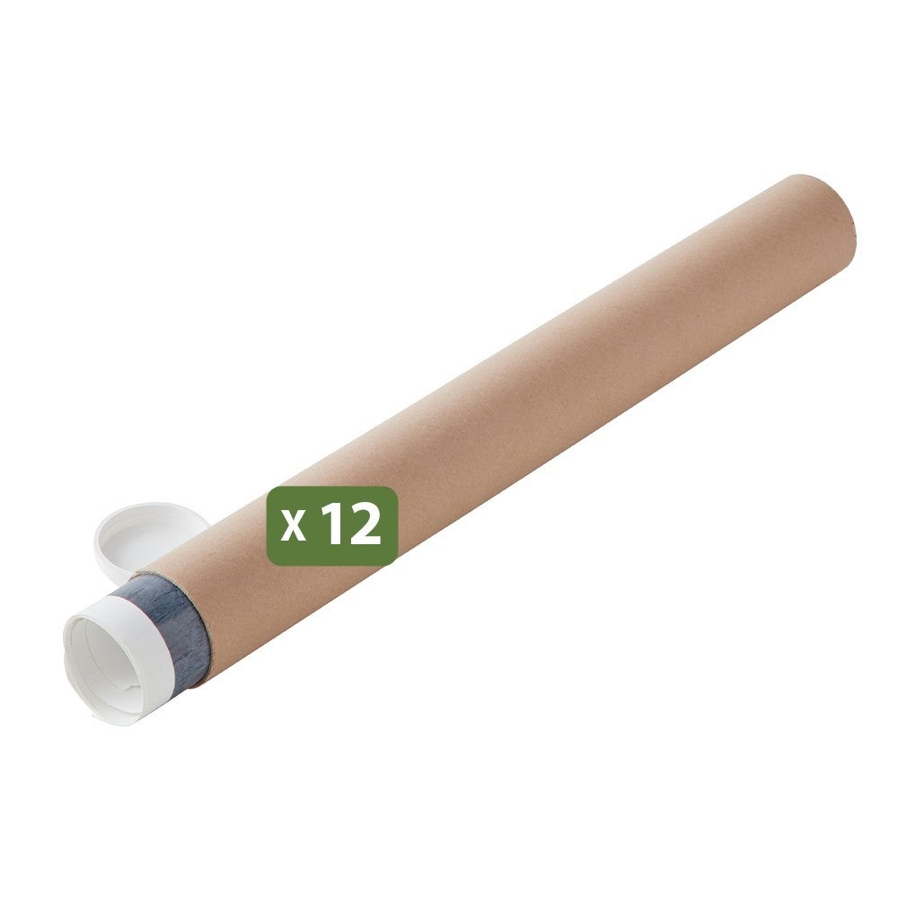 Rotolo Di Spedizione Itenga, Tubo In Cartone Stabile Con Coperchio Misure 75x8 Cm Per Inviare 581940