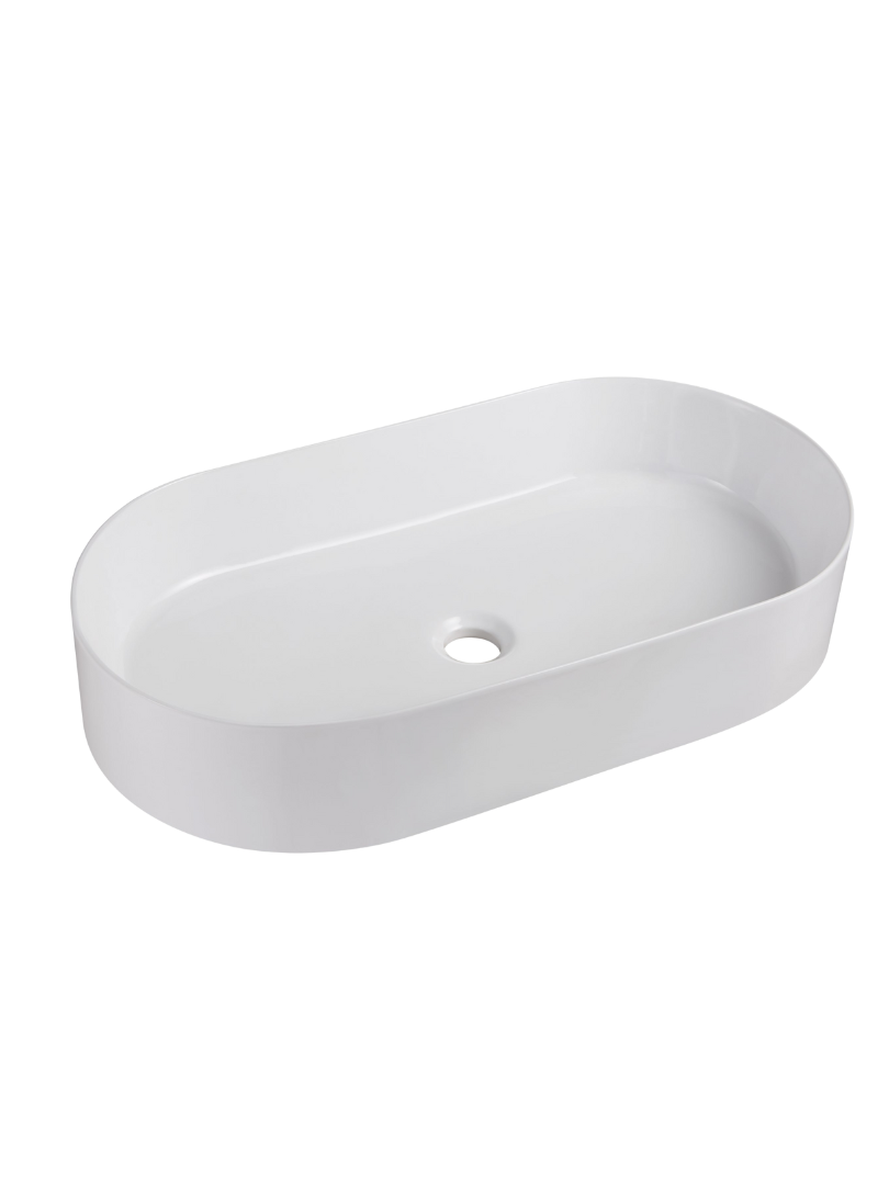 Umywalka nablatowa Uptrend PEONIA biały połysk 1 szt.