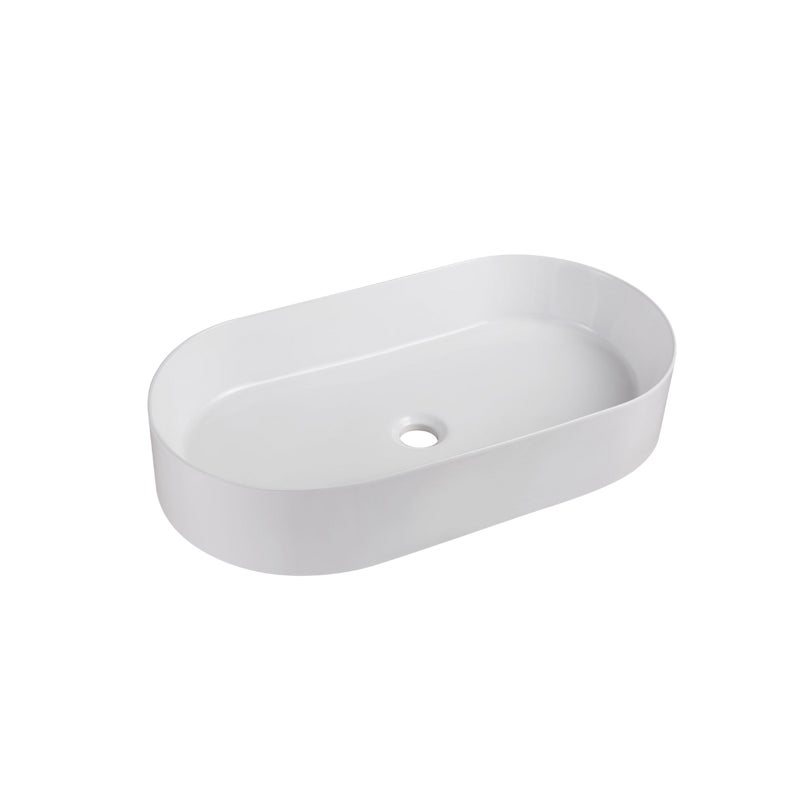 Umywalka nablatowa Uptrend PEONIA biały połysk 1 szt.