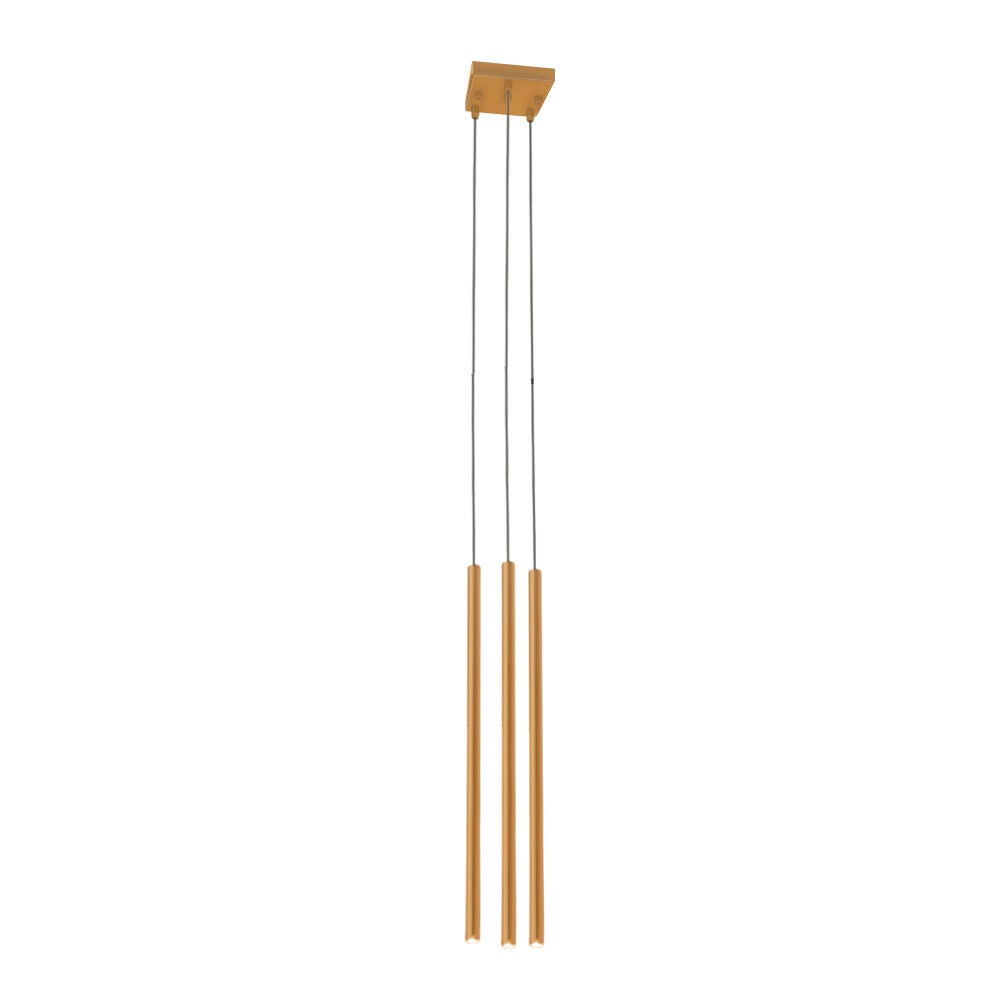 Lampa wisząca Kosame złota 3xG9x2.5W minimalistyczna wym: 160 x 15 x 12 cm aluminium Shilo