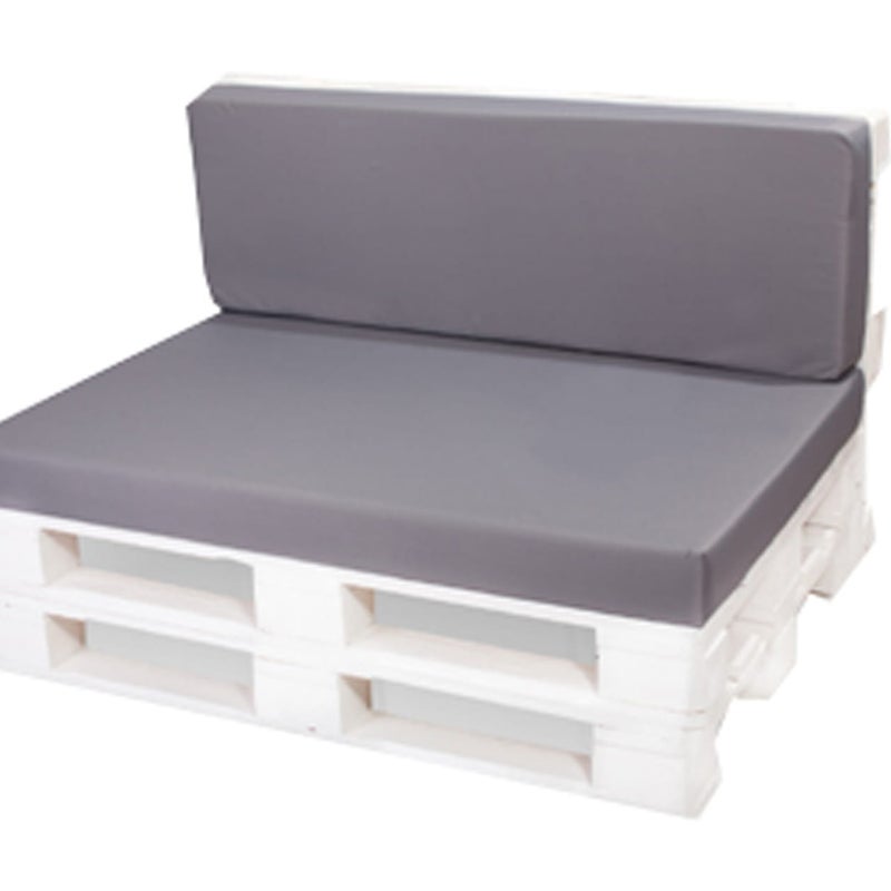 Poduszka ogrodowa na paletę 120x50x50cm poduszka na meble ogrodowe jasna szara, poduszka na balkon taras, poducha ogrodowa na meble z palet