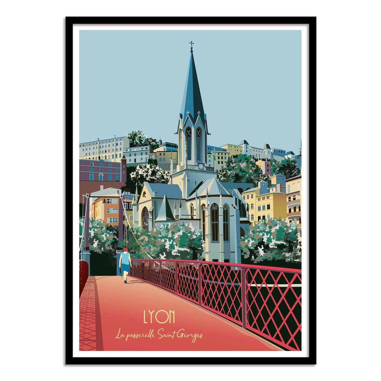 Art-Poster - Lyon - Artmoric - 50 x 70 cm - 2