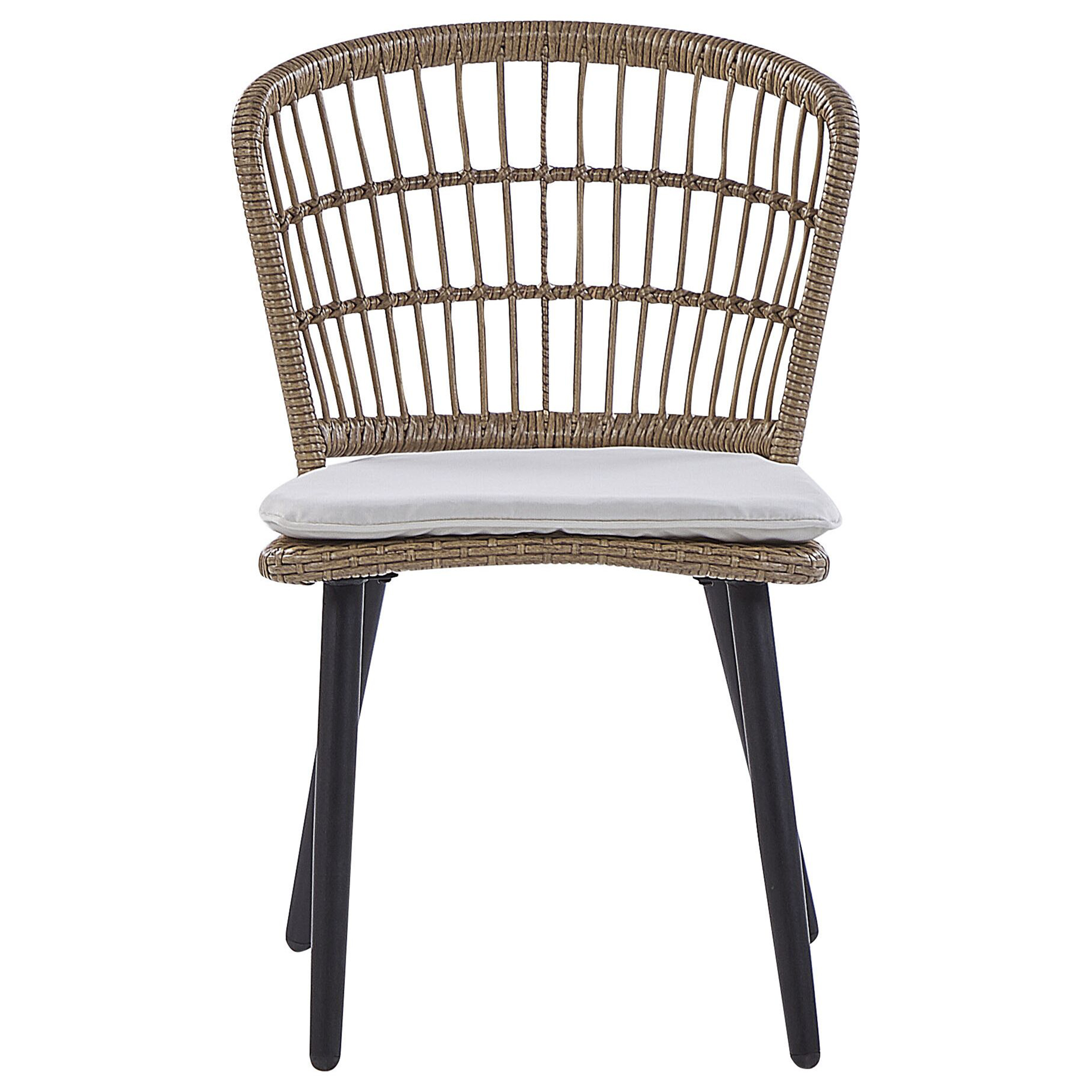 Beliani Conjunto de comedor exterior 6 plazas ALIANO II con cojines Beige - 9