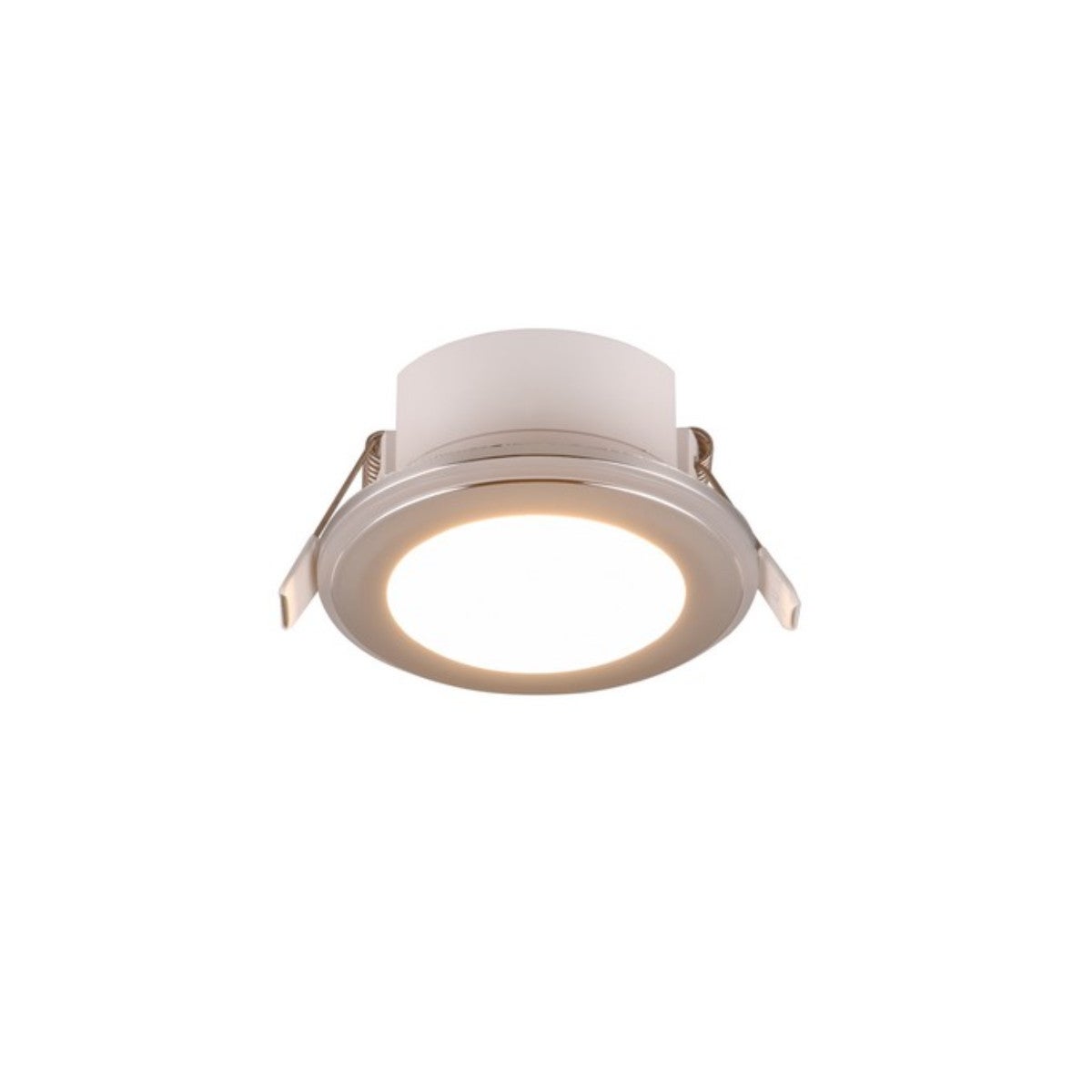 Oprawa wpuszczana LED ARGUS 5W 3000K 350lm tworzywo sztuczne odcienie srebra wym:4x8x8cm IP20 Trio