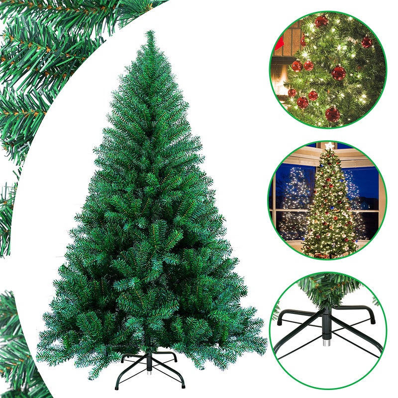 FIR artificial de Navidad 300 ramas en PVC verde PVC 150 cm | Leroy Merlin
