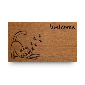 Relaxdays Zerbino in Fibre di Cocco, con Scritta Welcome, 40x60 cm