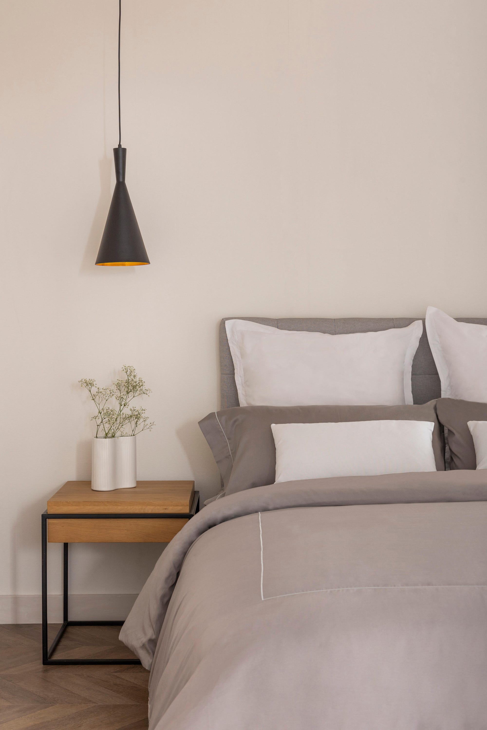 Sábana lisa Cinza / prateado Cama 135 / 140 cm - 3