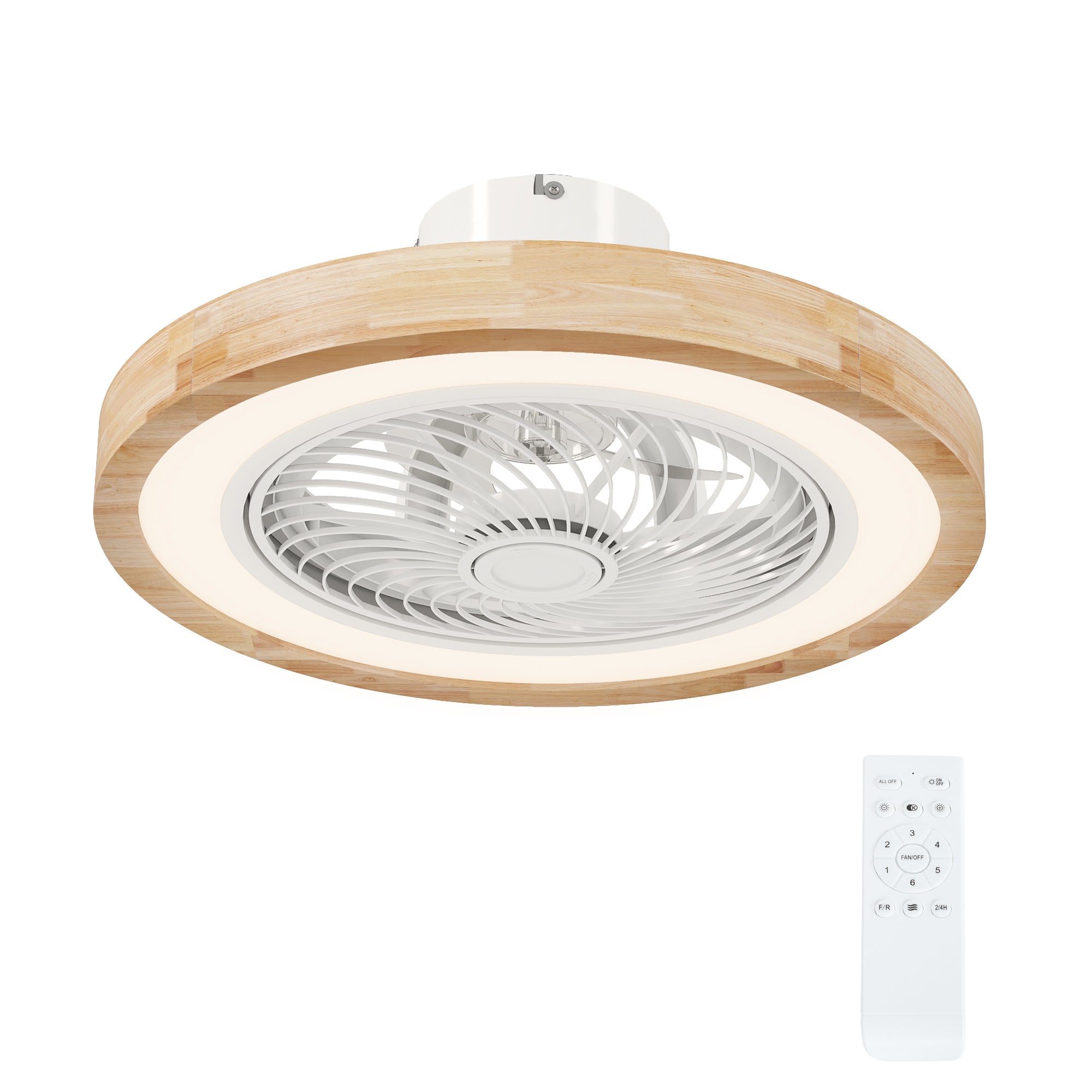 Ventilateur de plafond 52 pouces avec éclairage LED, 6 vitesses, 3 Ventilateur de plafond 52 pouces avec éclairage LED, 6 vitesses, 3
