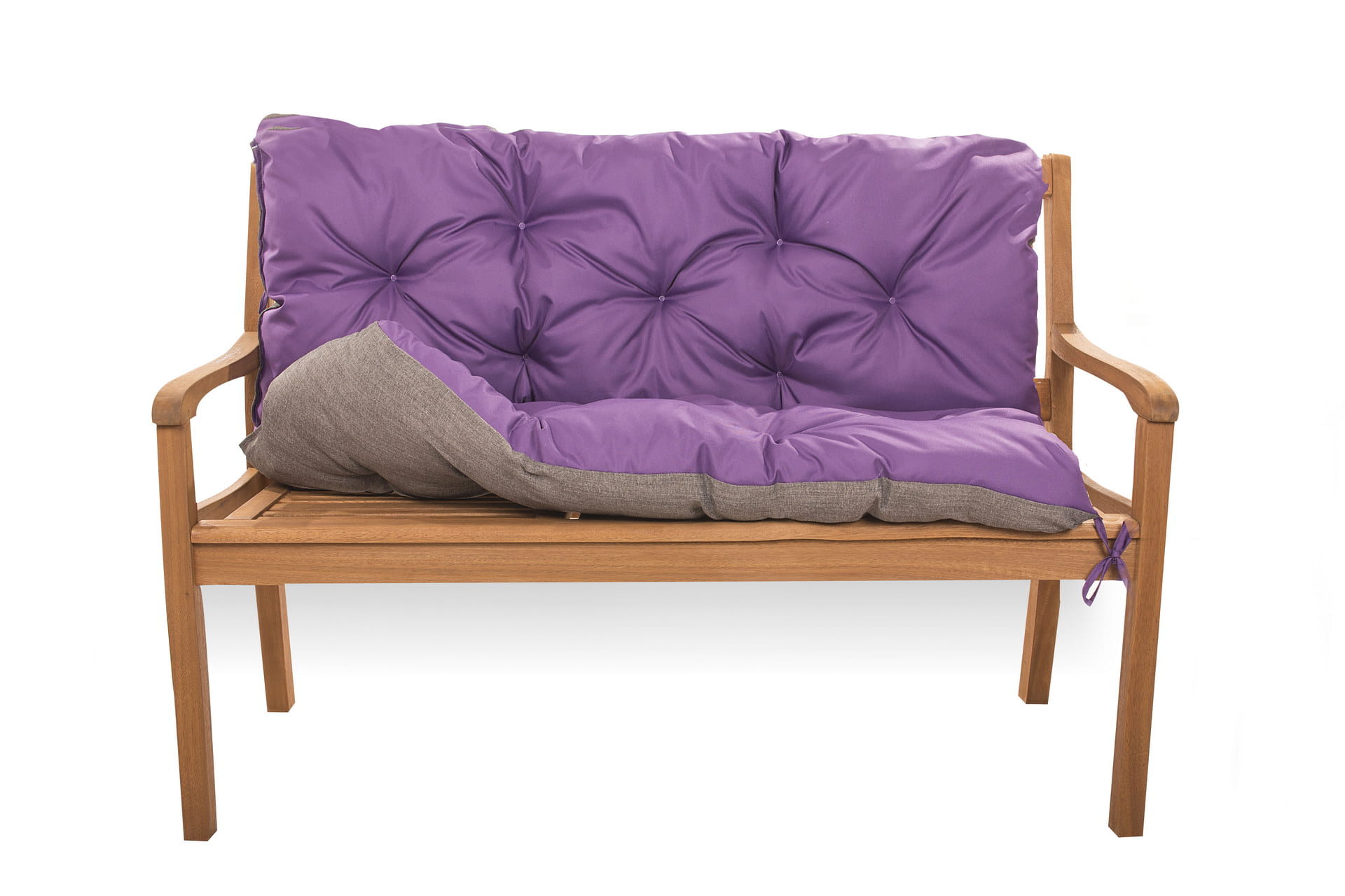 Coussin pour banc de jardin 100x60x50cm, coussin de banc de jardin Violet, coussin de banc extérieur, coussin de balançoire, coussin de jardin - 5