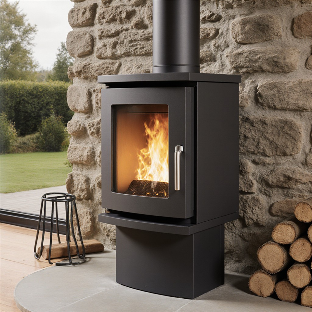 552 x 346 x 4 mm - Schott Robax - Vitre d’insert pour poêle à bois ...