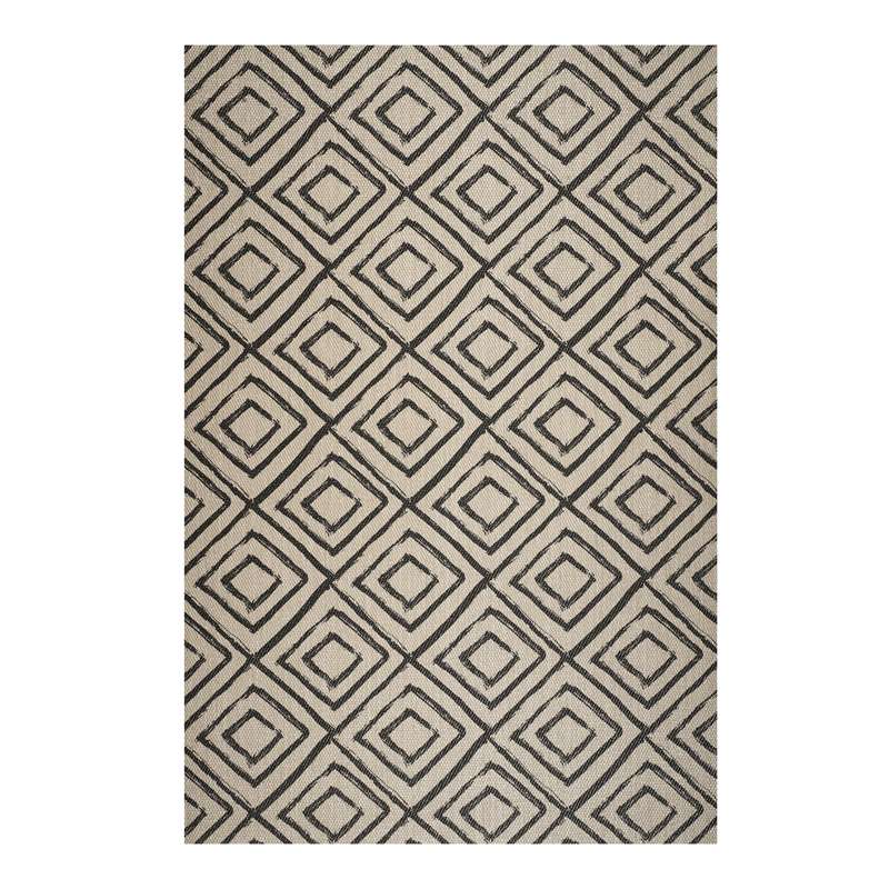 Winylowy dywan Premium, alfombra PVC antypoślizgowy, do użytku wewnętrznego i zewnętrznego Arena-Czarny diseño, 60 x 200 cm