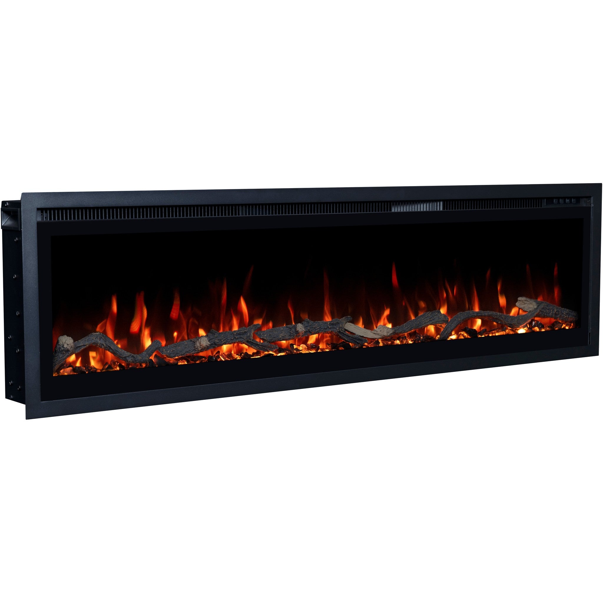 Cheminée électrique Emotion Flame Regal 106 - feu premium - murale et encastrable - 106x35x12 cm - cheminée LED décorative avec chauffage 900/1800 W - 7