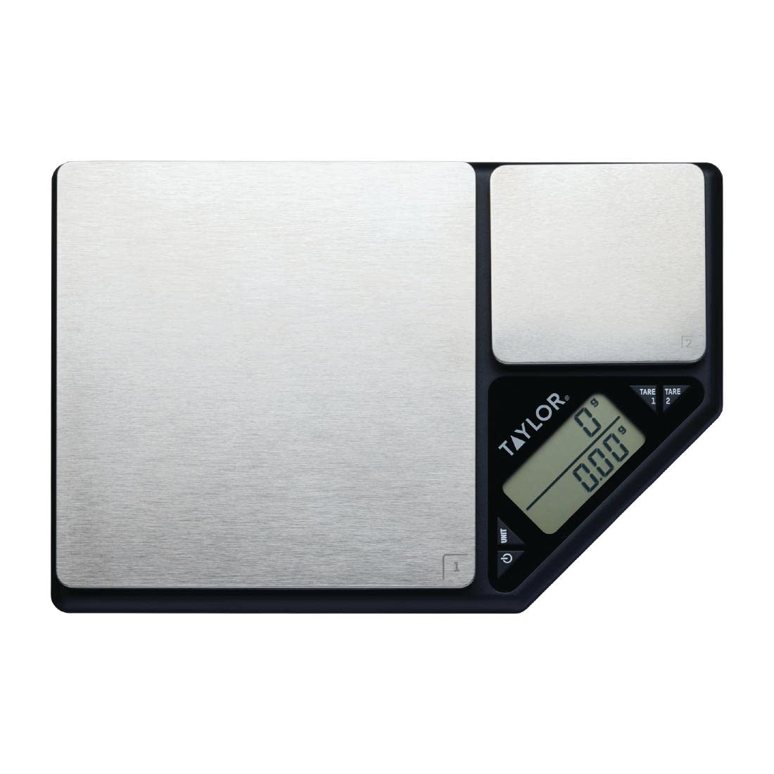 Bilancia Da Cucina Digitale A Doppia Piattaforma In Acciaio Inox, Due Superfici Di Pesatura Precise, Funzione Tara, Display LCD Retroilluminato, Per Caffè, Cottura E Gioielli - 2