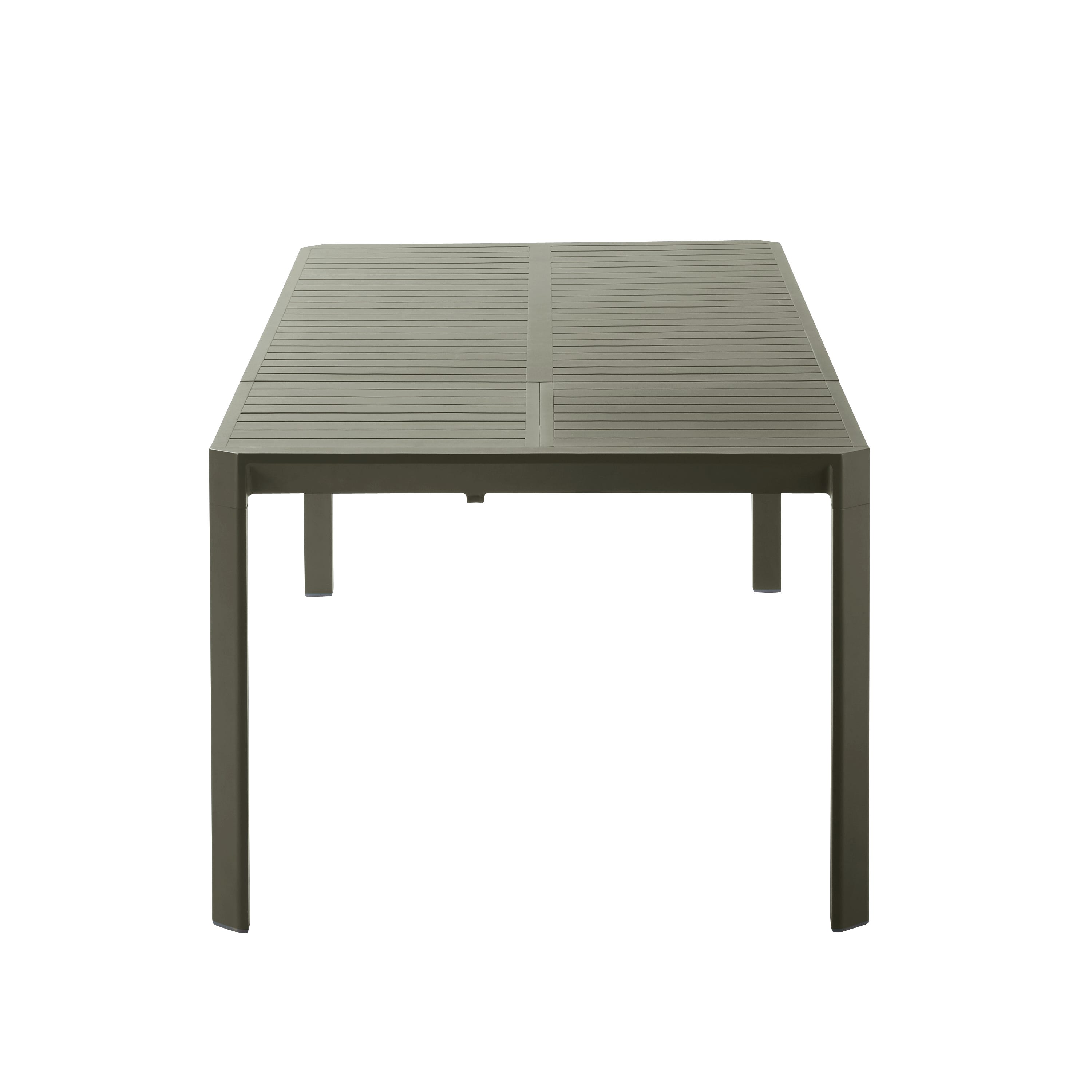 Rozkładany stół ogrodowy NATERIAL Idaho z zielonego aluminium o wymiarach 180/240x76x100 cm - 7