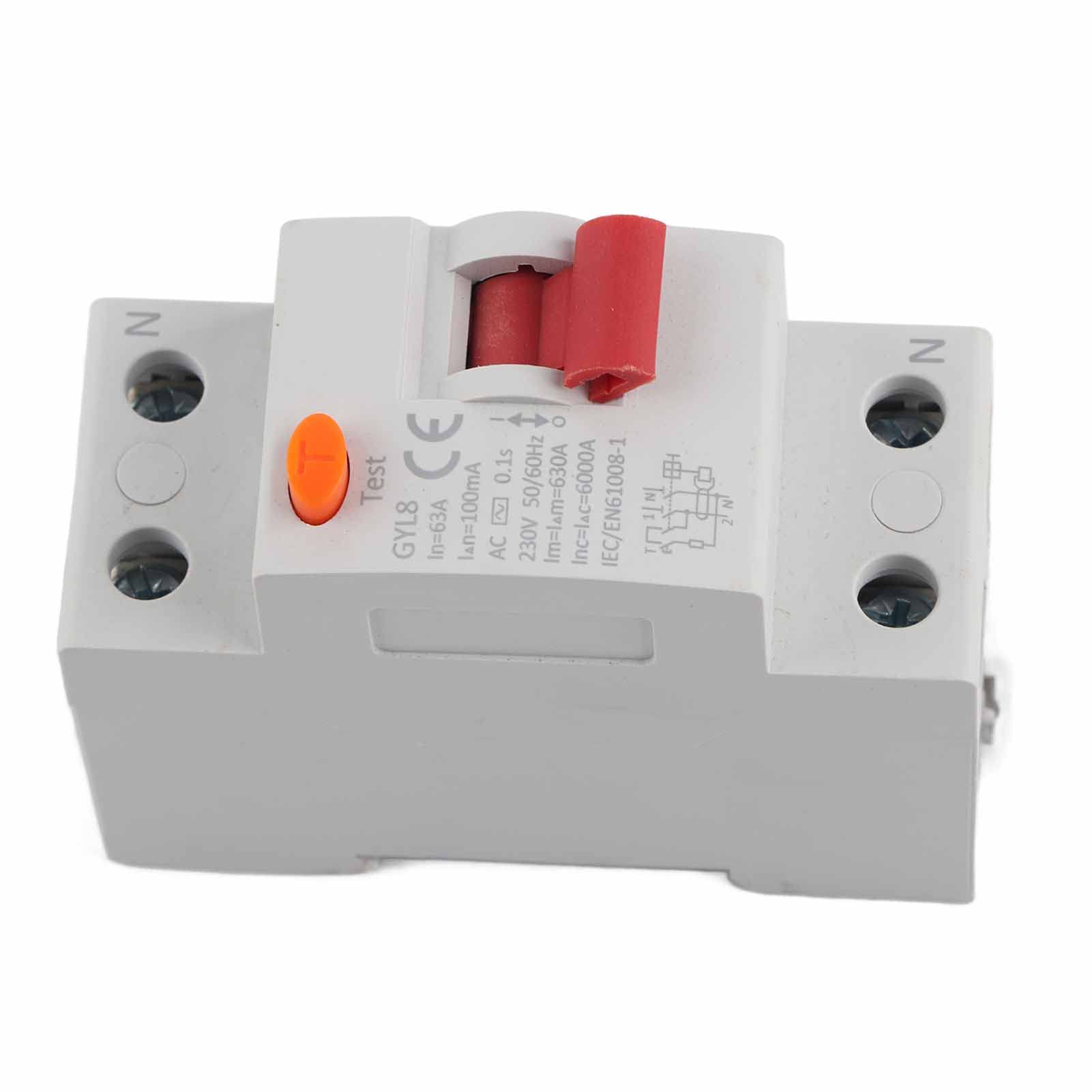 Interruttore Differenziale 2P 25A 300mA - Protezione Corrente Dispersione 230V - Per Casa E Ufficio