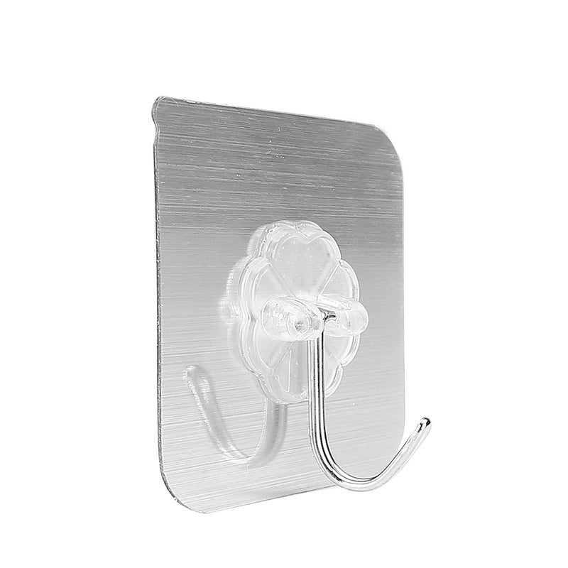 Haczyki samoprzylepne bez użycia gwoździ, przezroczyste haczyki ścienne, wielokrotnego użytku, bezszwowe, wodoodporne i olejoodporne, haczyki na ręcz