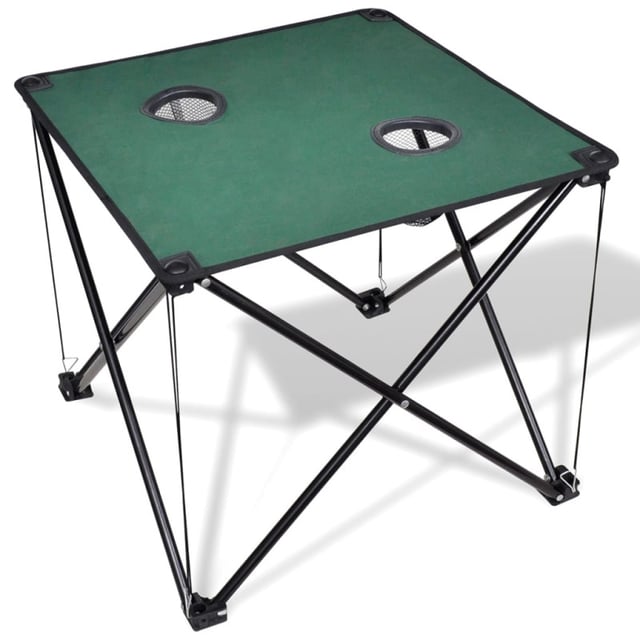 Mesa plegable para camping, color verde oscuro v0534 Unico / Verde