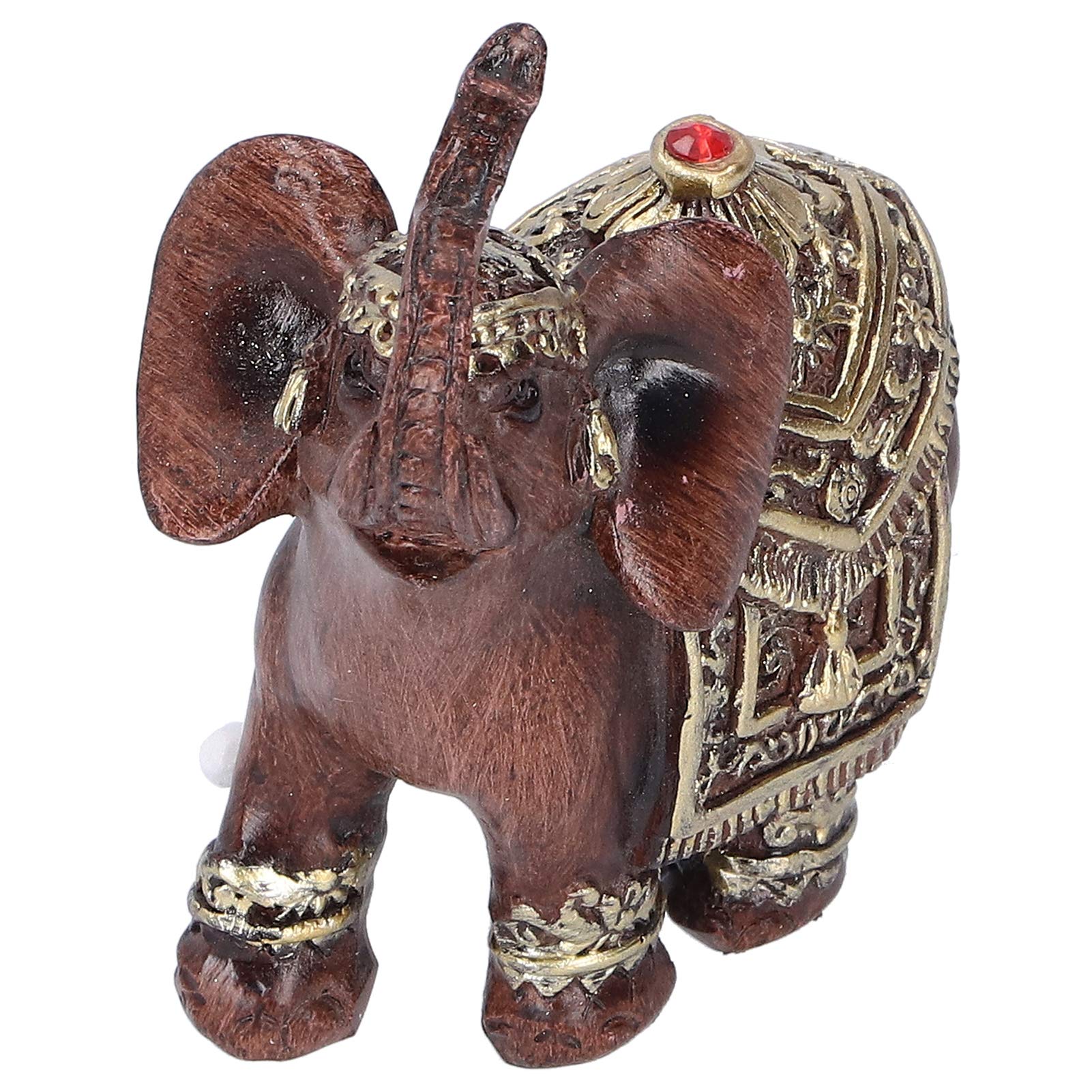 Estatuilla De Elefante Con Luz Solar Para Jardín - Decoración Exterior Miniatura, Elefante Leyendo Libro, Para Patio, Porche, Regalo