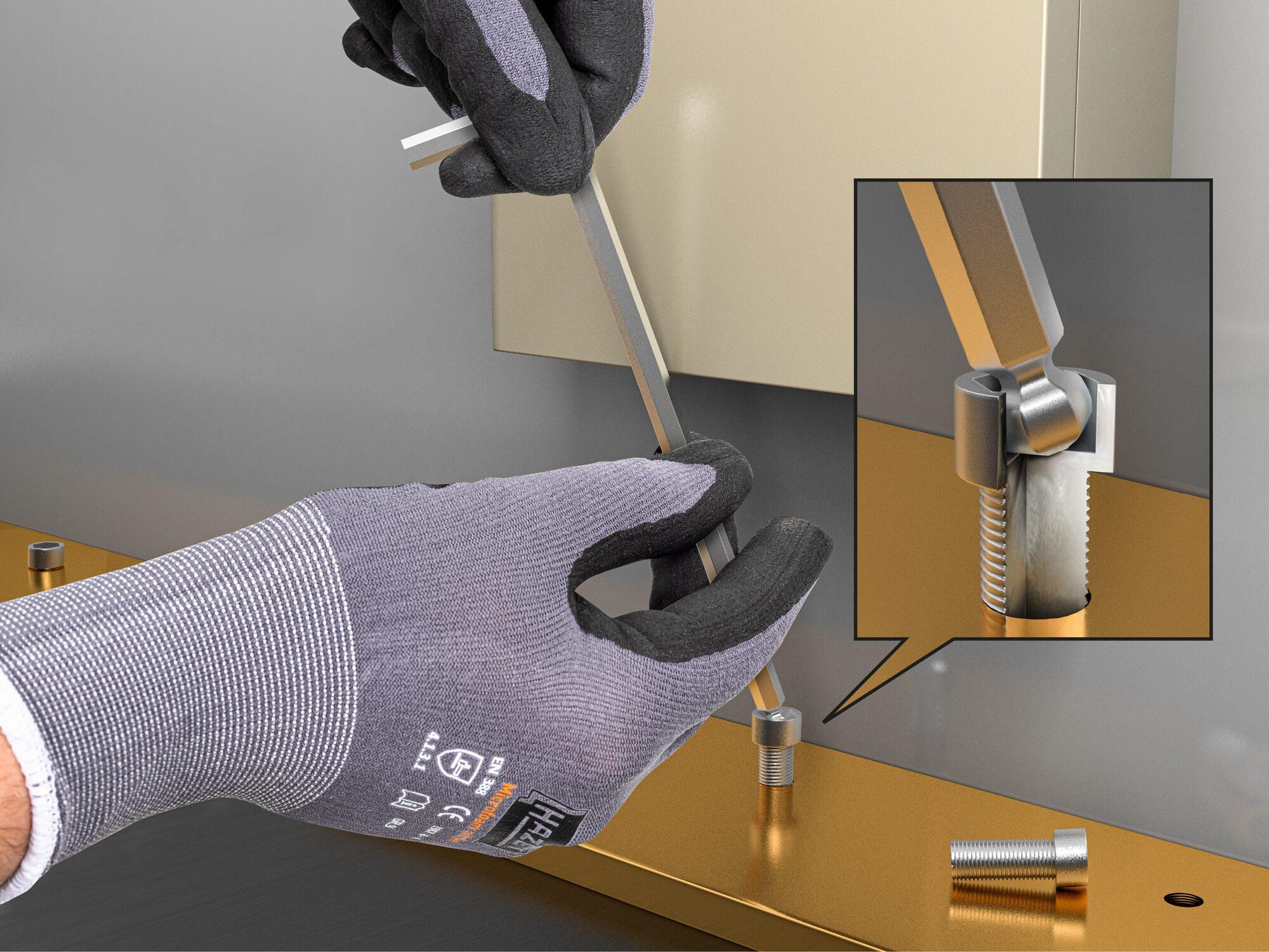 HAZET Giravite ad angolo 2105LG-02 ∙ Profilo esagonale interno ∙ AC 2 - 4