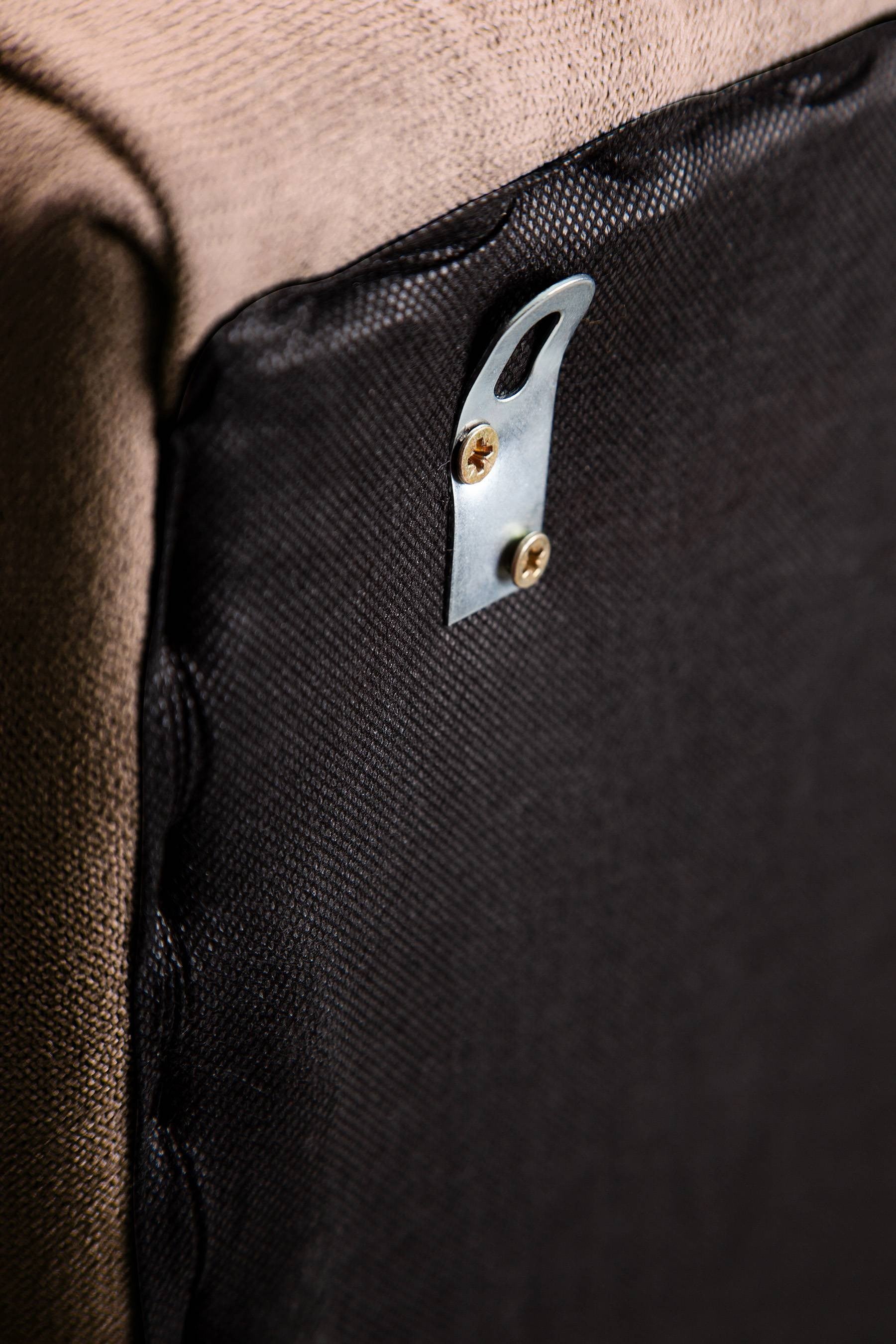 CABECERO LISO TELA Cabecero de cama tapizado para camas de 90 (100 x 120 cm) Tela Marron SUEÑOS ZZZ - 3