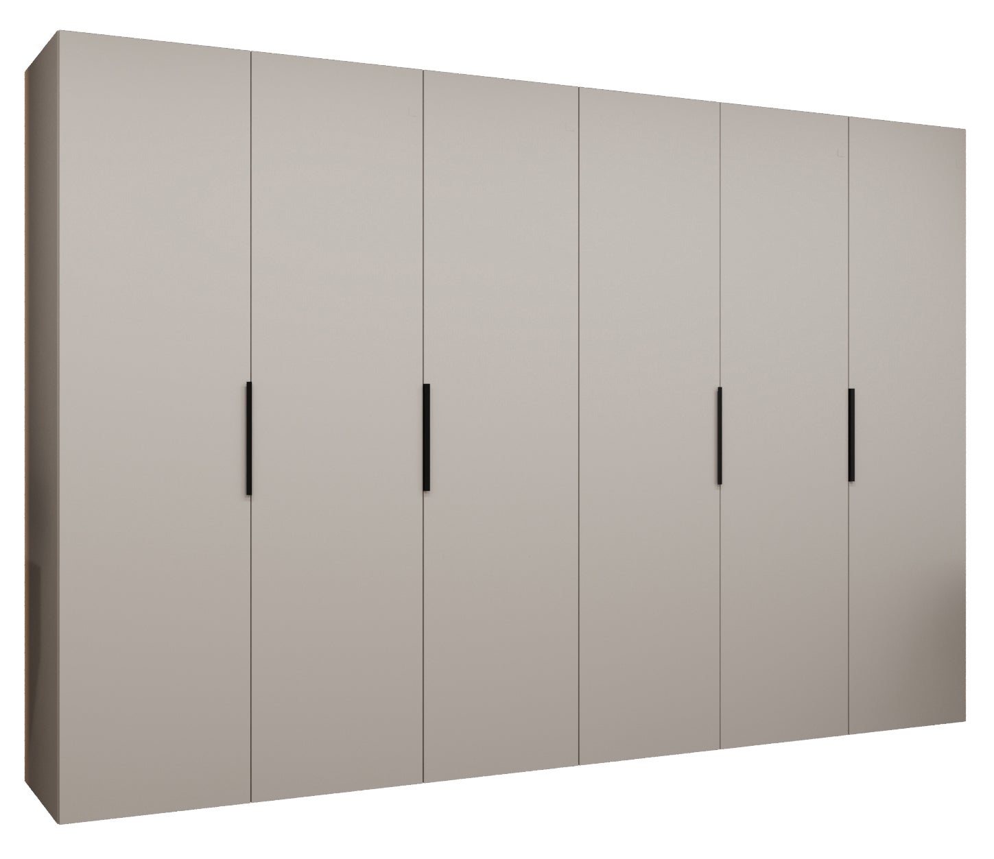 Szafa uchylna otwierana Marbella 1 300 x 52 x 202 cm kaszmir + u. czarny Abiks Meble