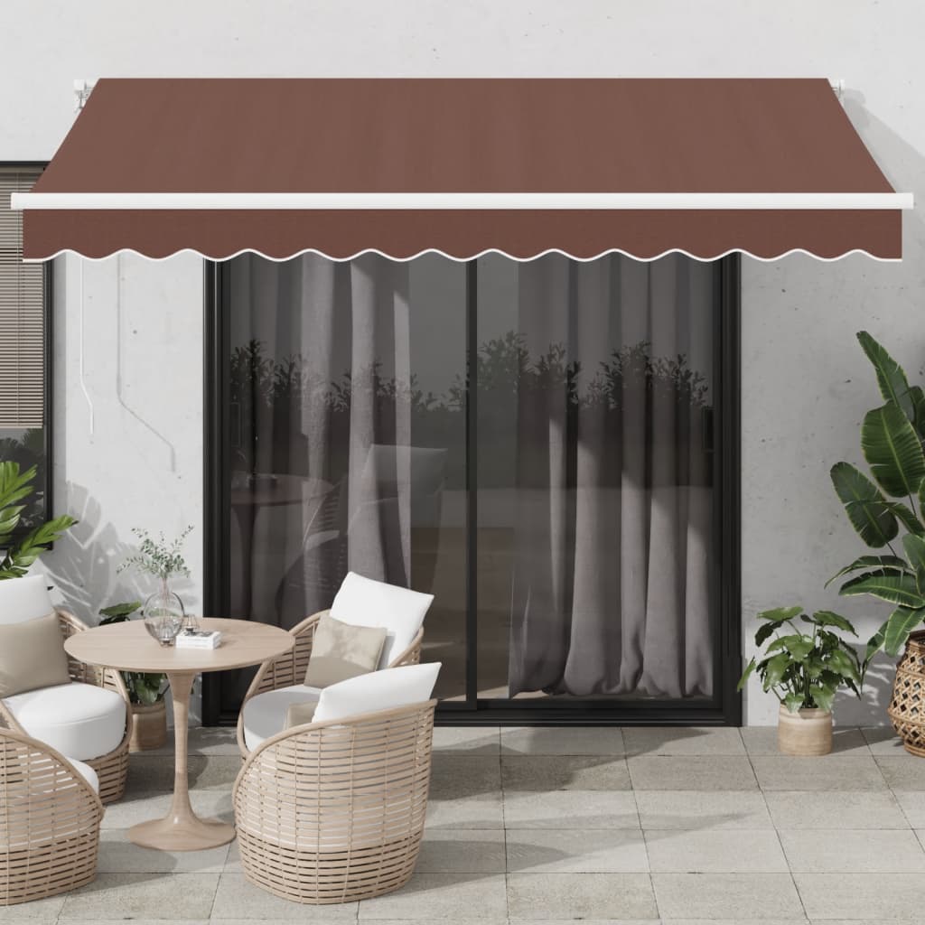Outsunny Tenda Laterale Retrattile 400x180 cm Grigio Chiaro | Italy