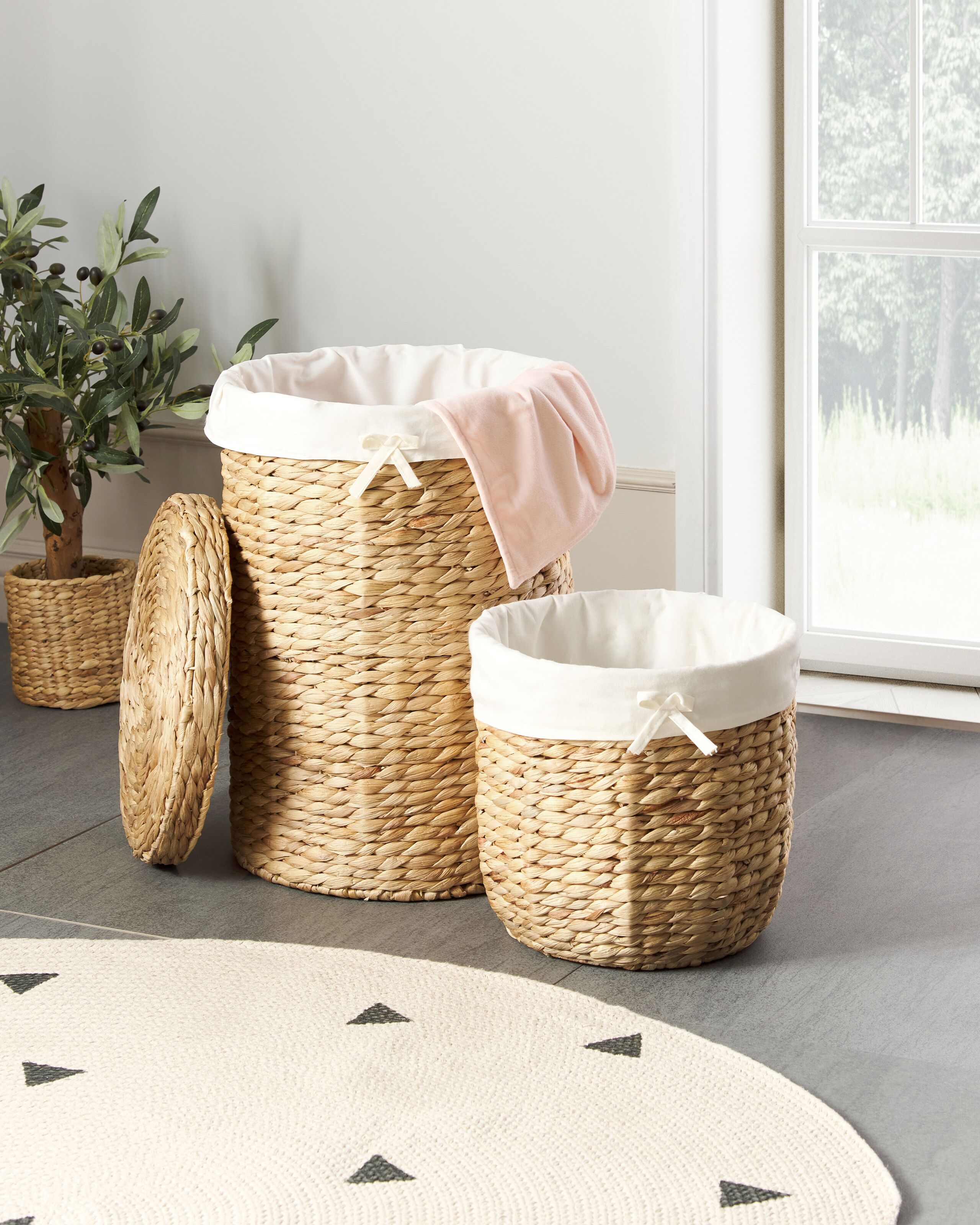 Sfera rattan bianca | Decorazioni naturali per casa e eventi