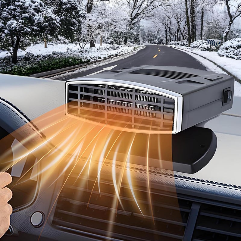 Przenośny ogrzewacz samochodowy 12 V 200 W – szybkie nagrzewanie i chłodzenie – obrotowy wtyk zapalniczki samochodowej 360°