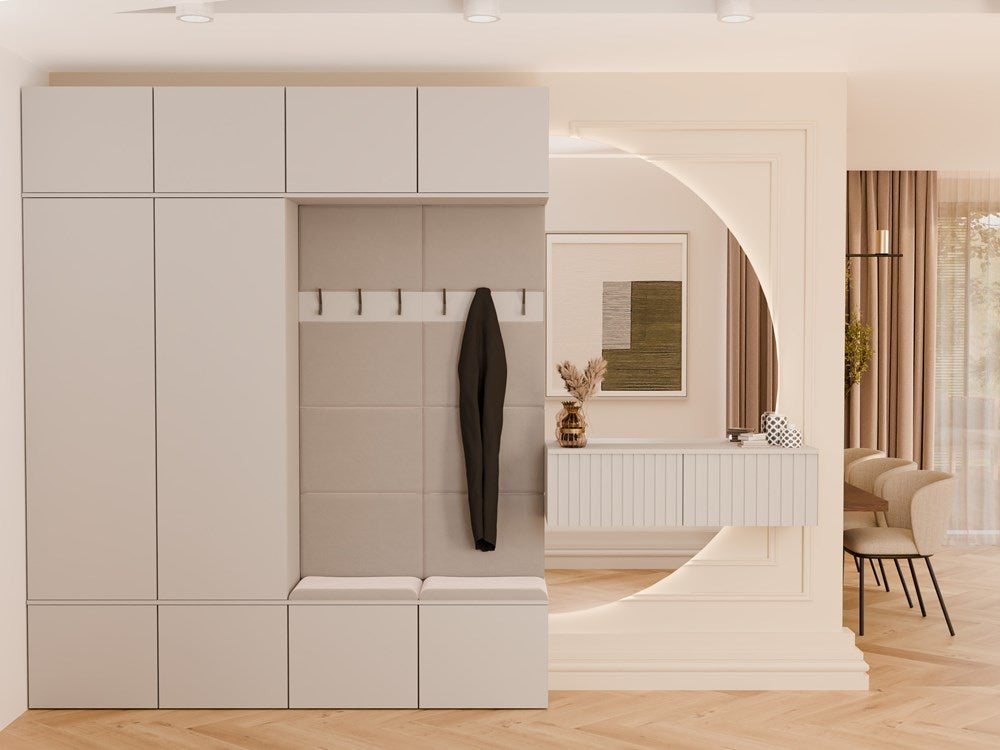 Armoire, cachemire / beige, 200 x 238 x 35 cm - 3