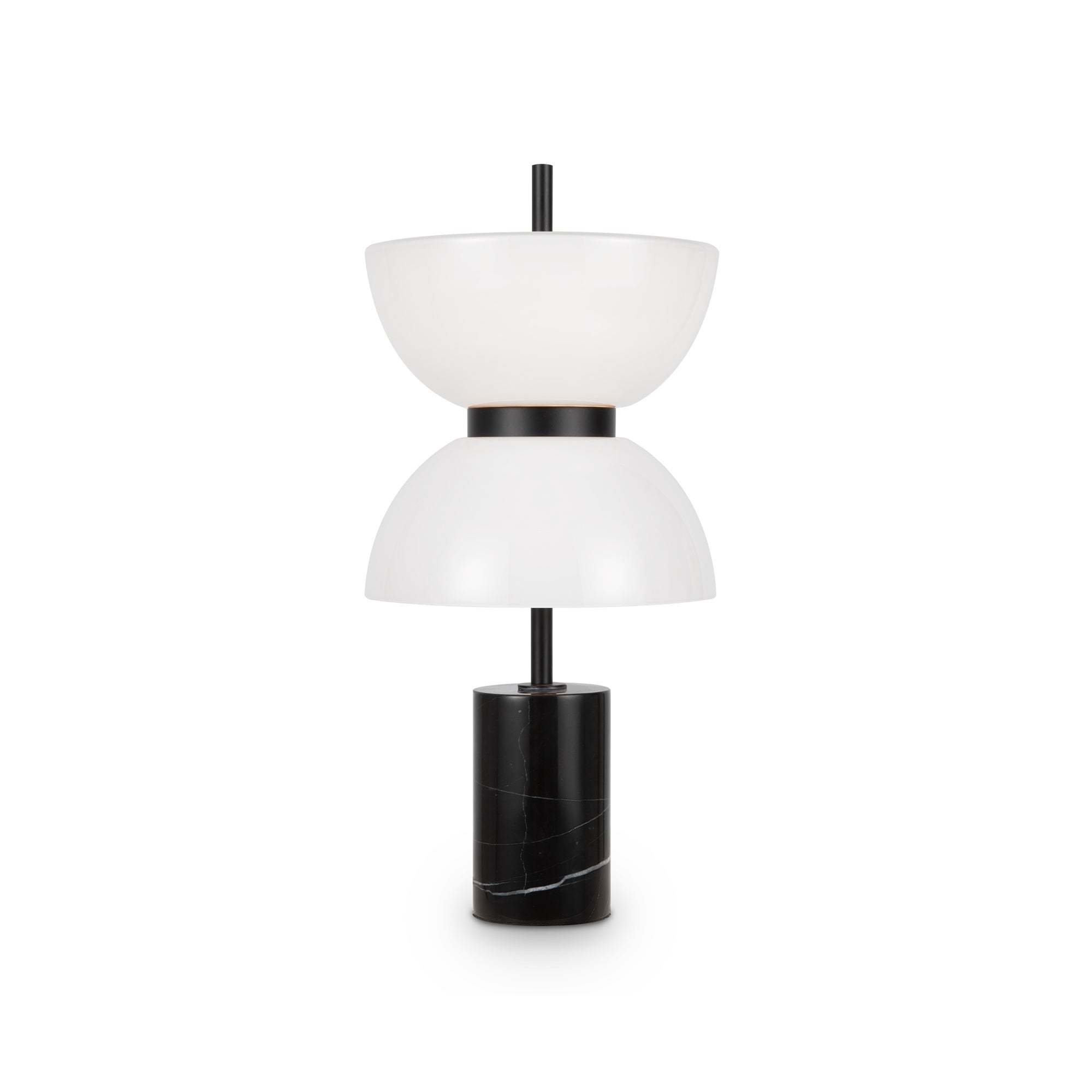 Lampa stołowa czarna z białym unikalnym kloszem Kyoto LED 11W Maytoni