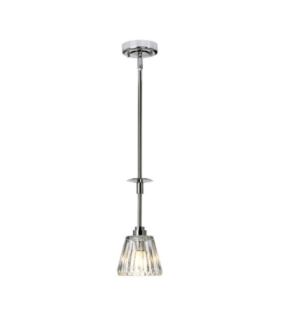 Wofi 9568.01.01.0350 - Lampada A Soffitto, 1 Luce, Altezza: 24 Cm Diametro 35 Cm Cromata Classe Di Efficienza Energetica A
