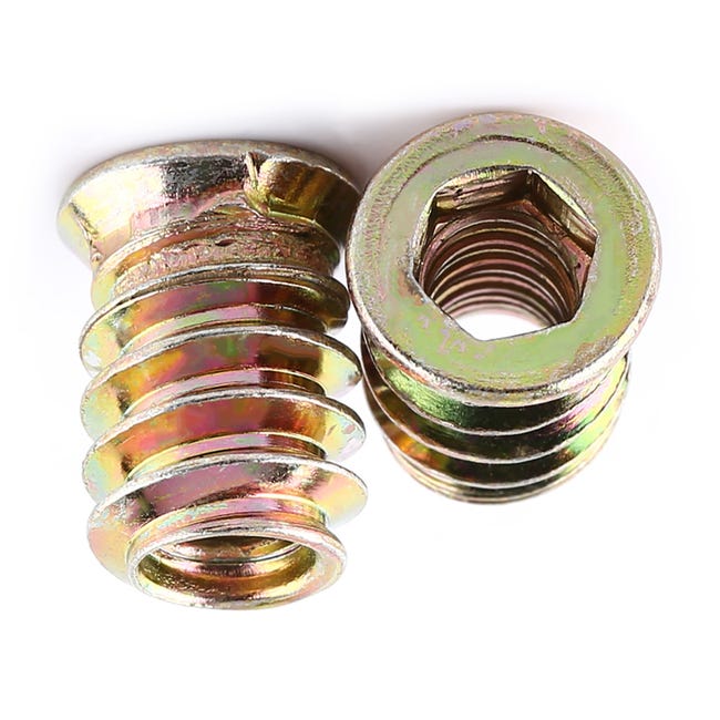 20 Dadi Filettati M10 X 25 Mm Per Legno - Dadi Esagonali Flangiati In Acciaio Zincato - Per Mobili, Scaffali E Fai Da Te - Foto 7