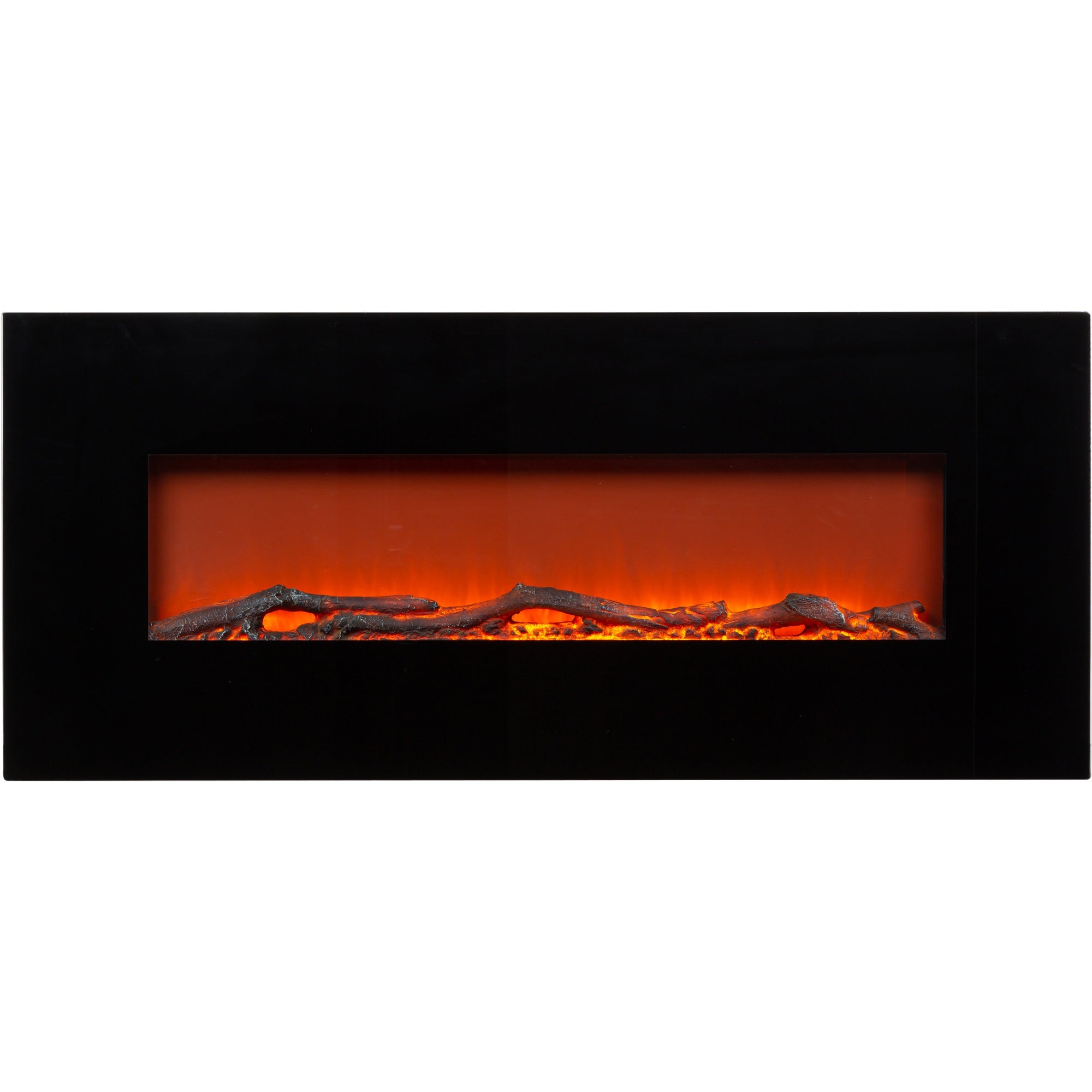 Cheminée électrique murale - Klarstein - 1600 W - cheminée encastrable avec telecommande - effet flamme LED - noir - 3