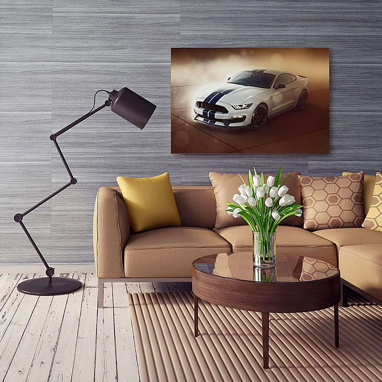 Tableau voiture de sport 5 - 100 x 70 cm - 5