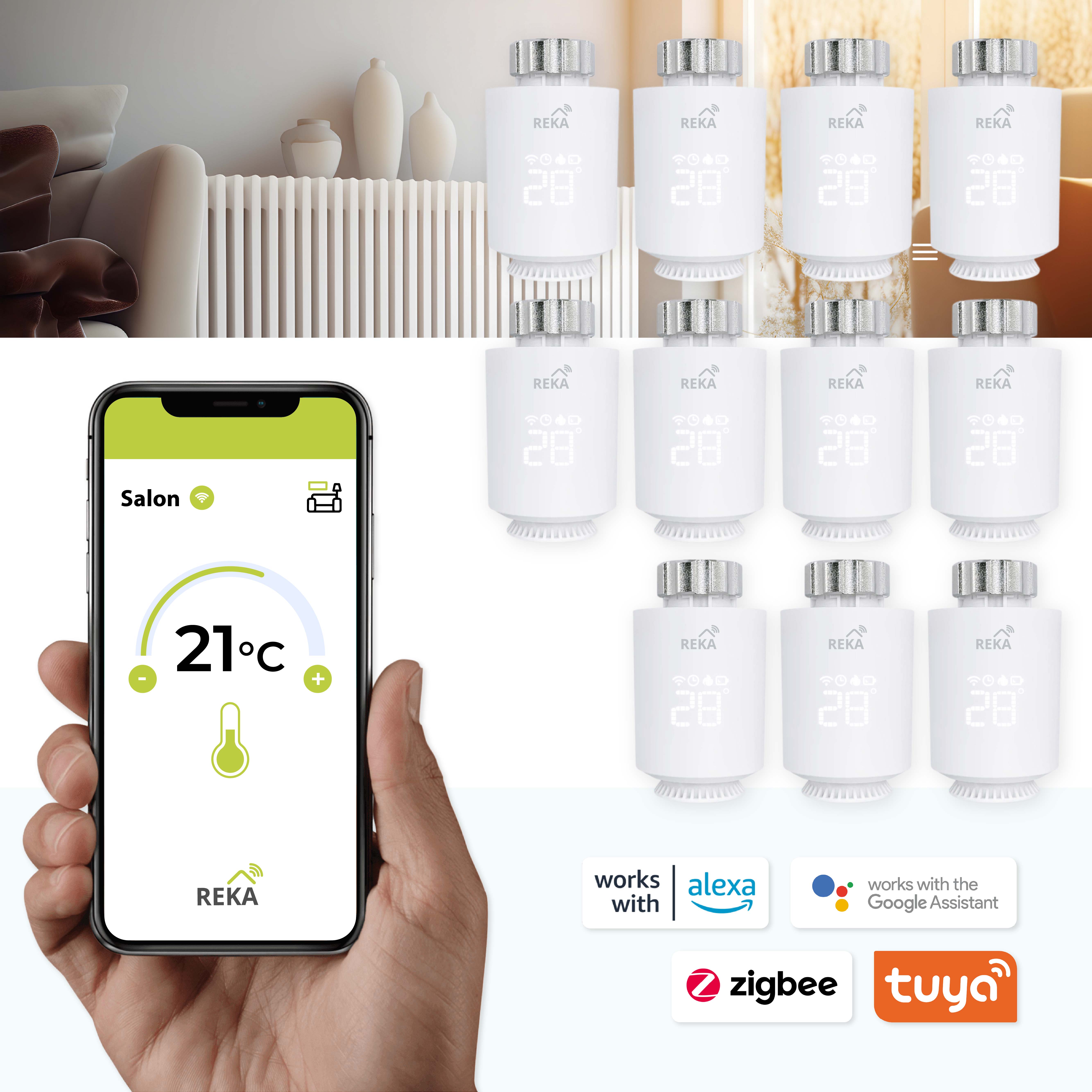 11 Tête thermostatique connectée REKA TRV06 sans passerelle — free download