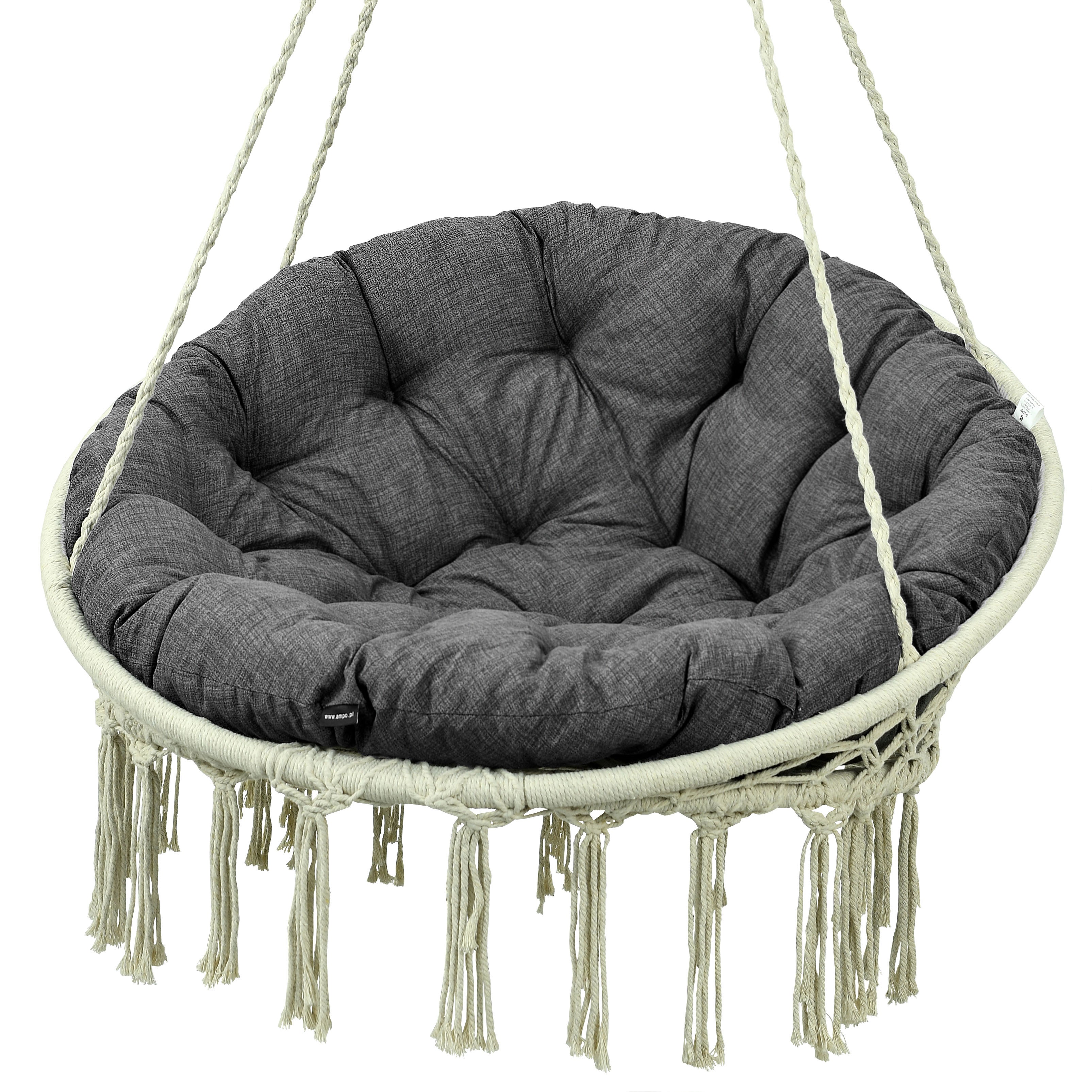 Poduszka na huśtawkę bocianie gniazdo AMPO antracyt 100 cm 1 szt.