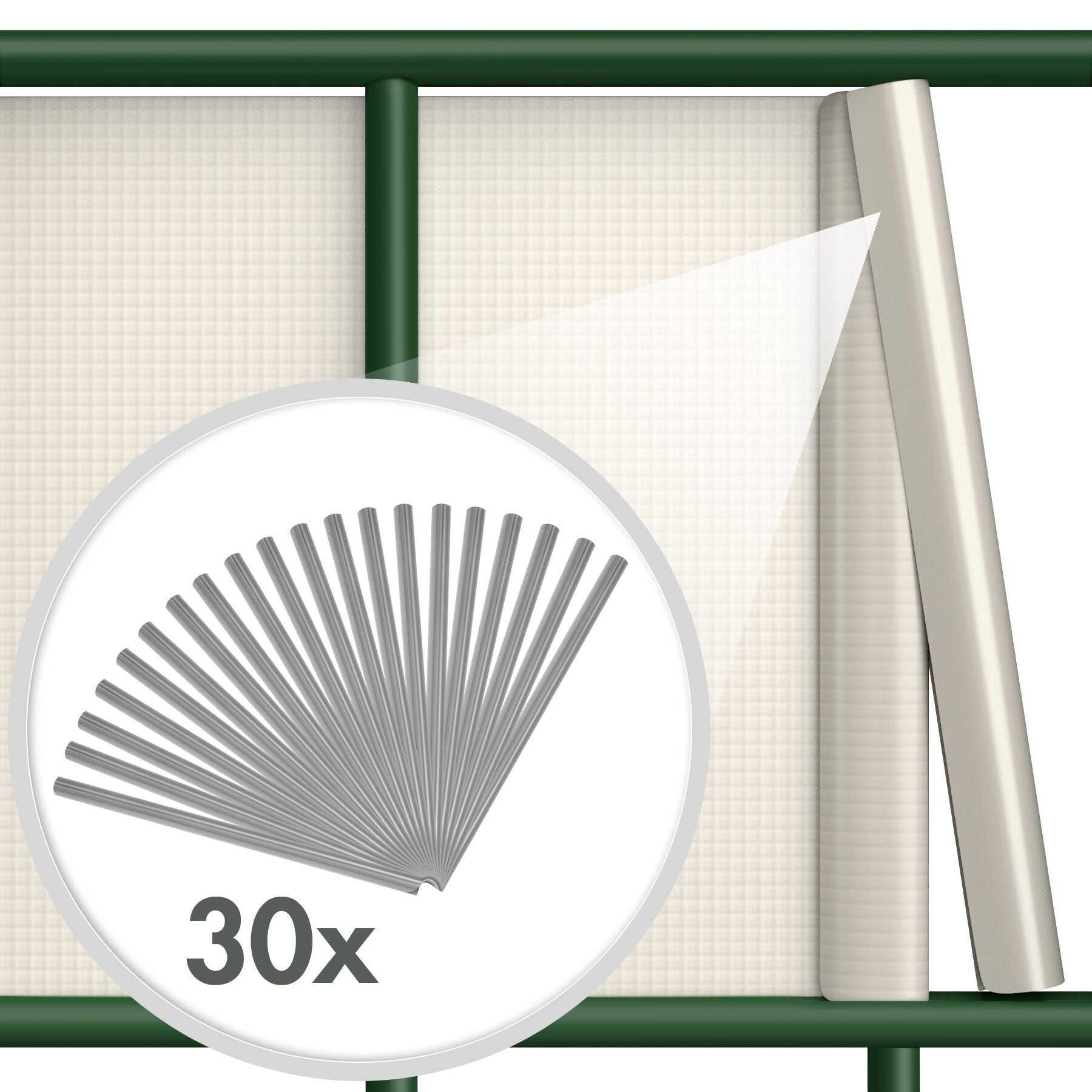 Brise vue en PVC résistant aux intempéries et aux UV 70 m TECTAKE - 5