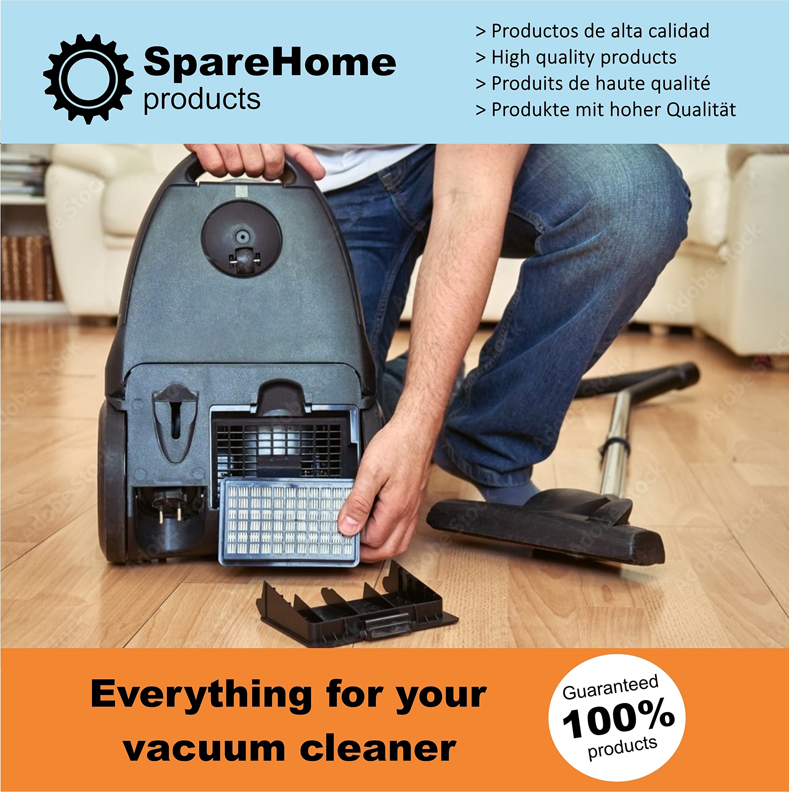 Sacs pour aspirateur Moulinex Compact, De Luxe Hyperfilter Plus